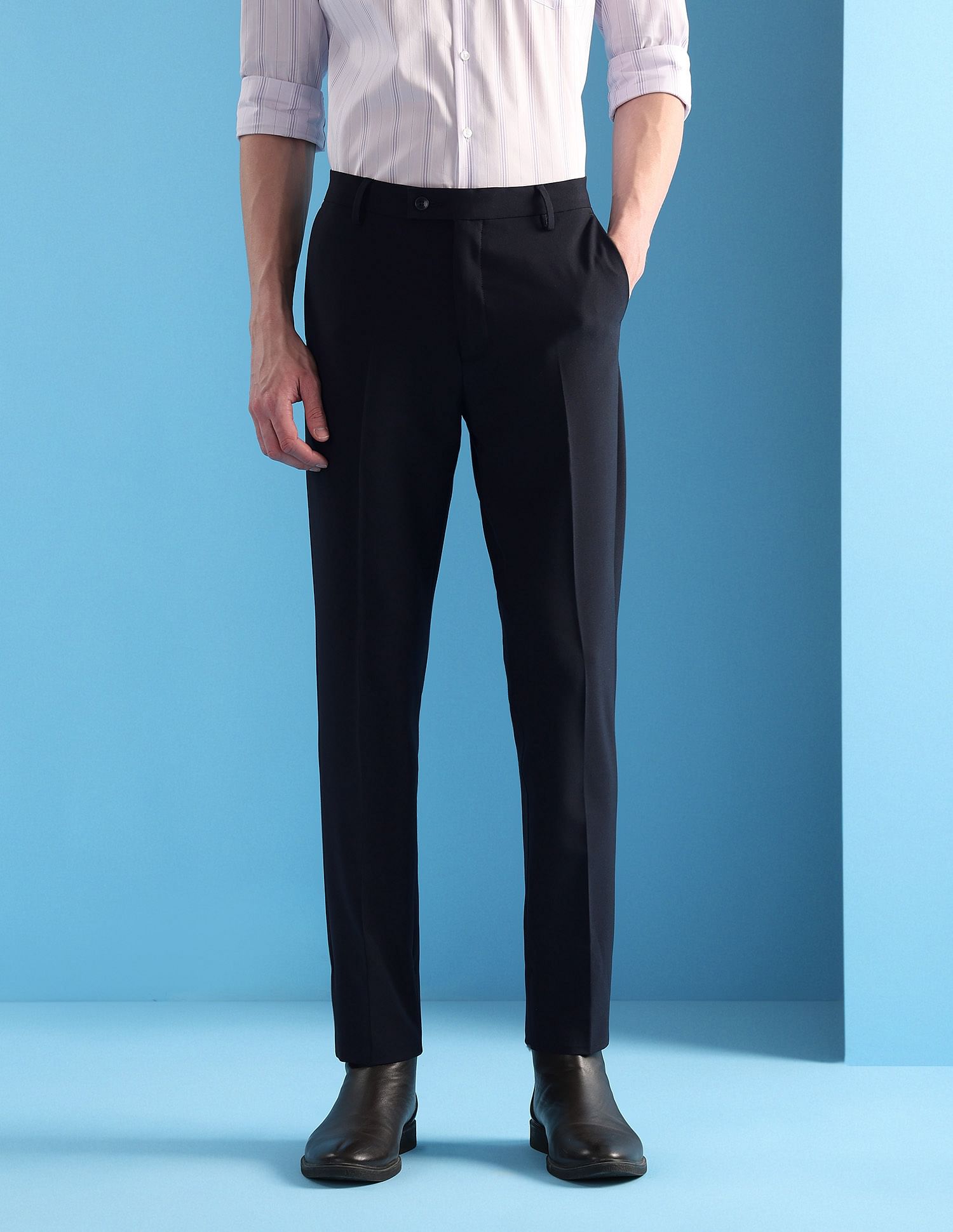 Arrow Mid Rise Slim Fit Velocity Trousers