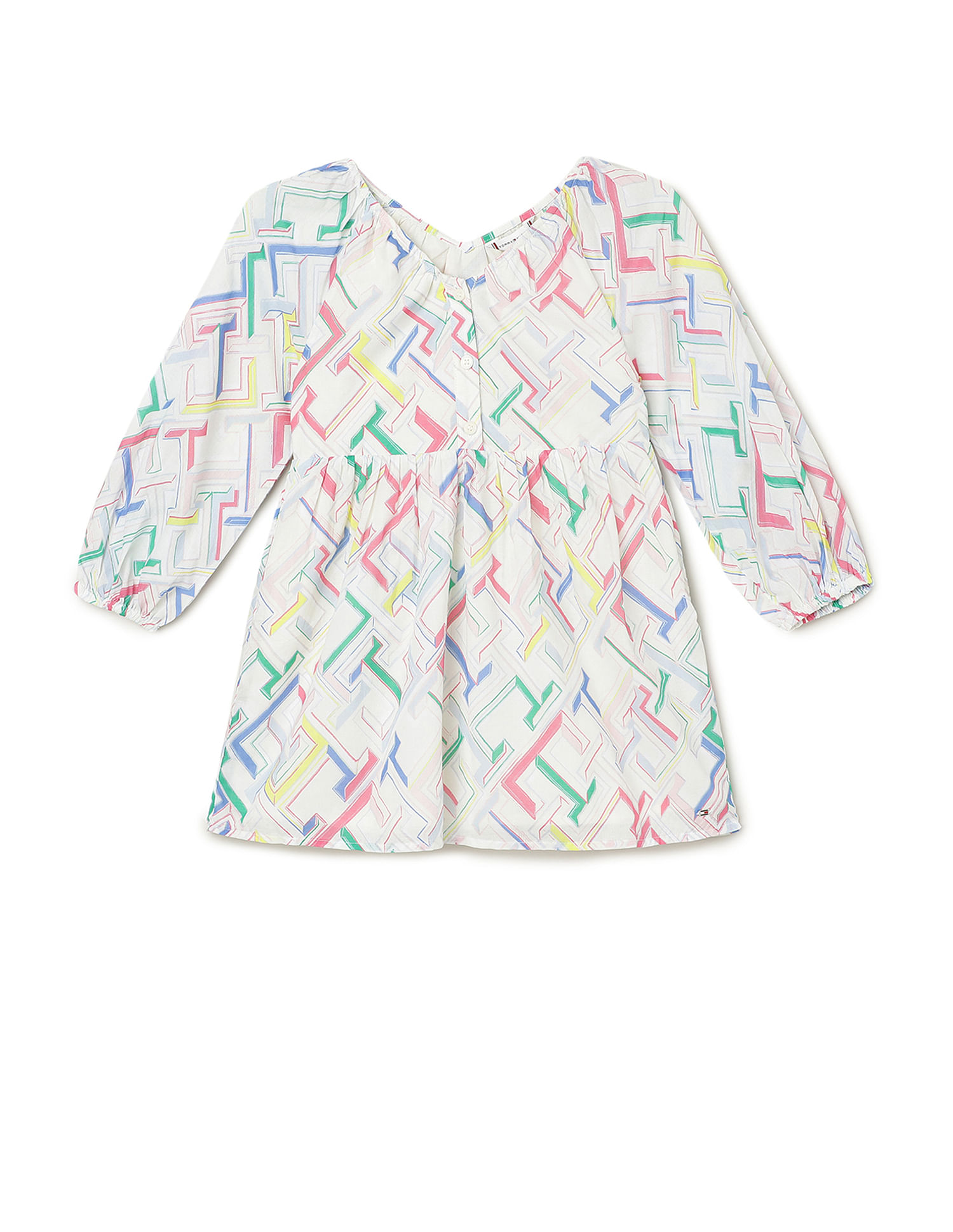 Tommy Hilfiger Kids Girls All Over Print Dress