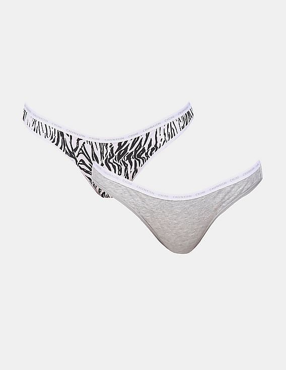 Calvin Klein - Girls Black & White Cotton Knickers (2 Pack