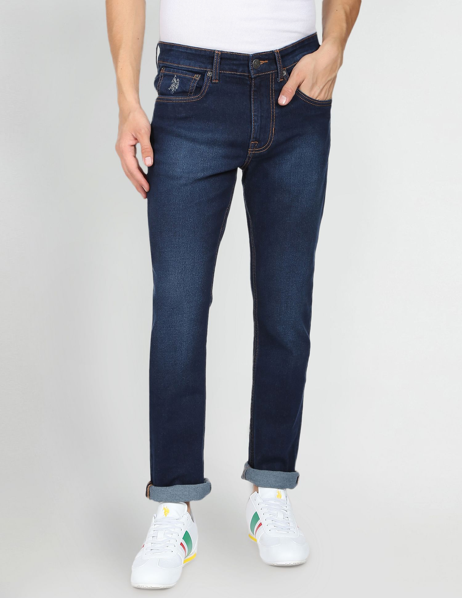 U.S. Polo Assn. Denim Co. Brandon Slim Tapered Fit Blue Jeans