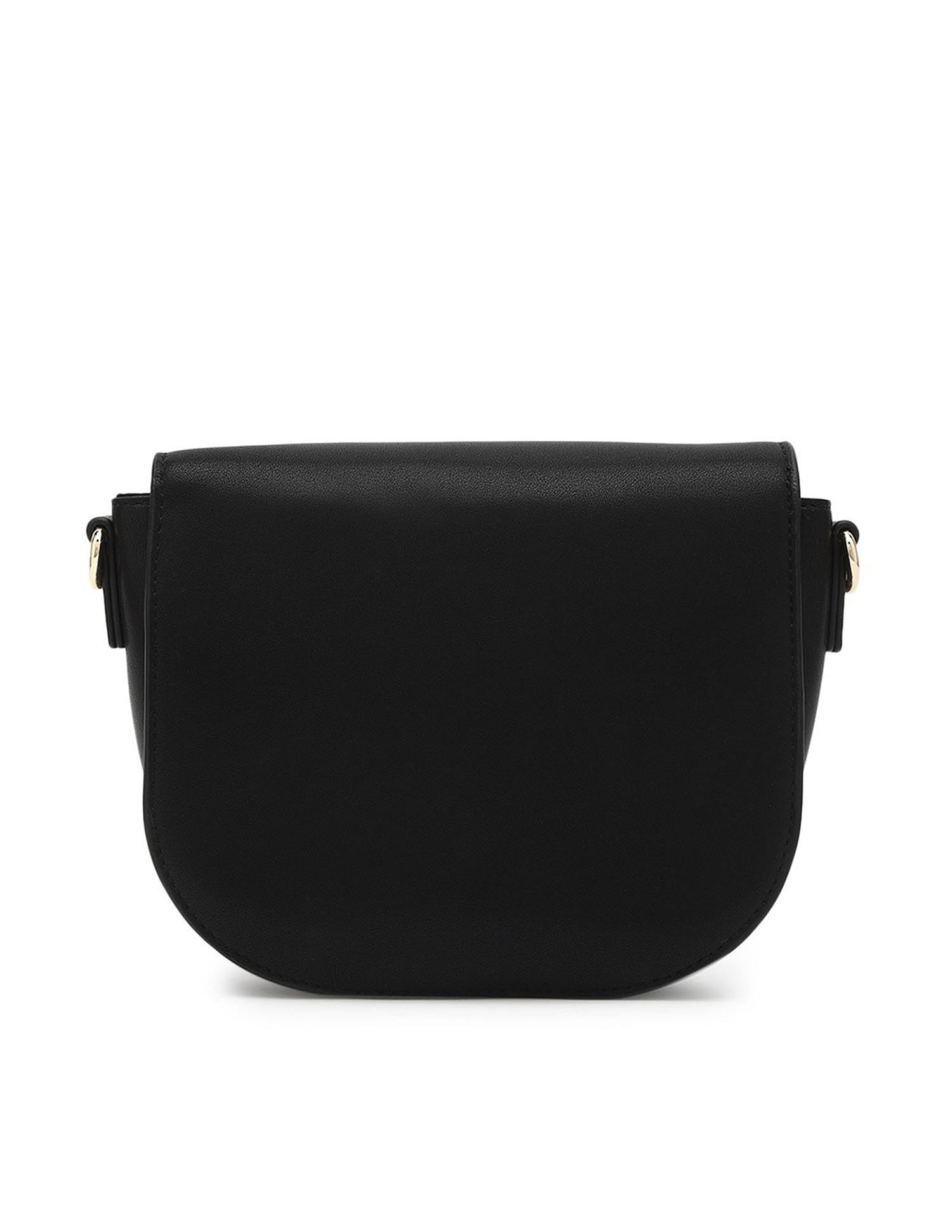 Tommy Hilfiger Solid Black PU Bag