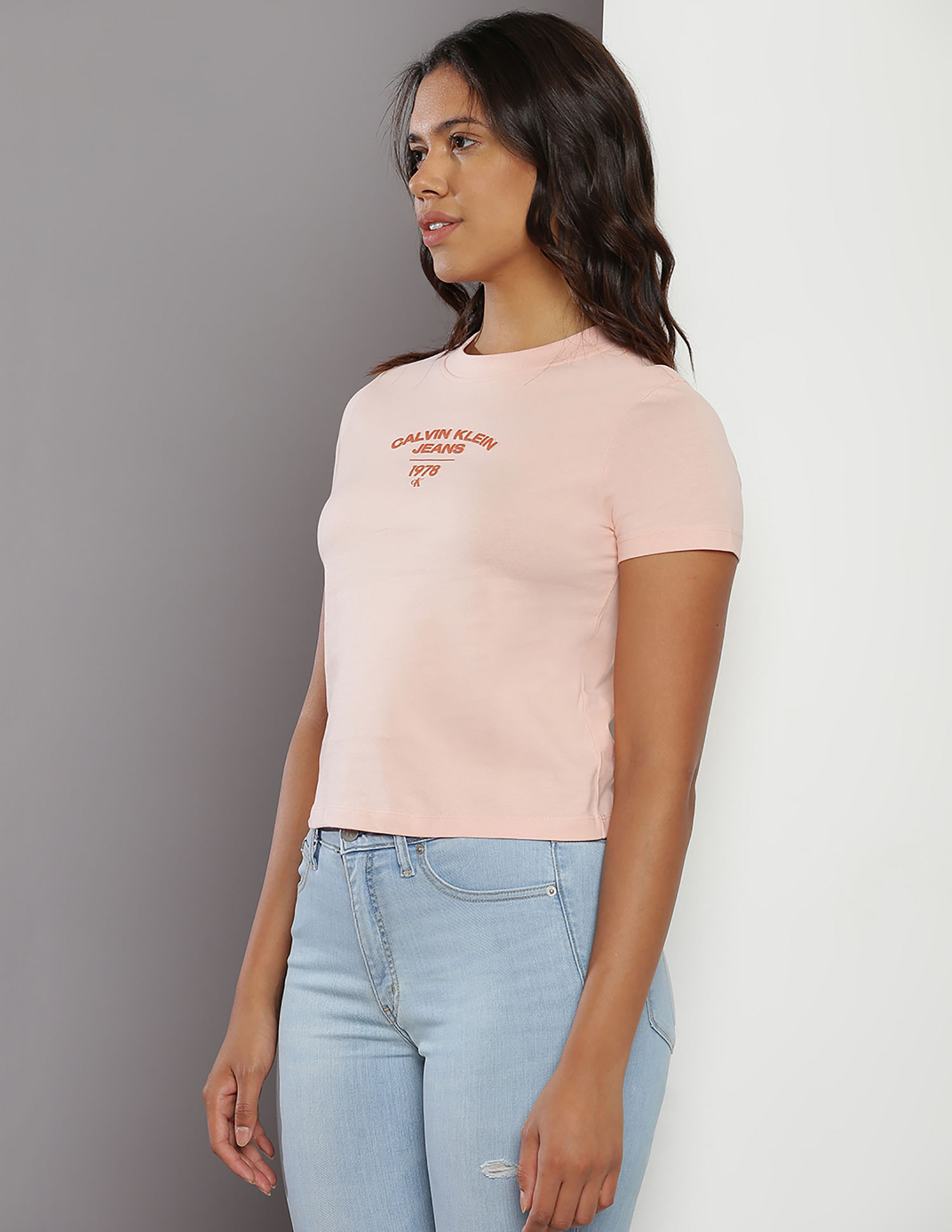 Buy Calvin Klein Varsity Logo Sustainable T-Shirt