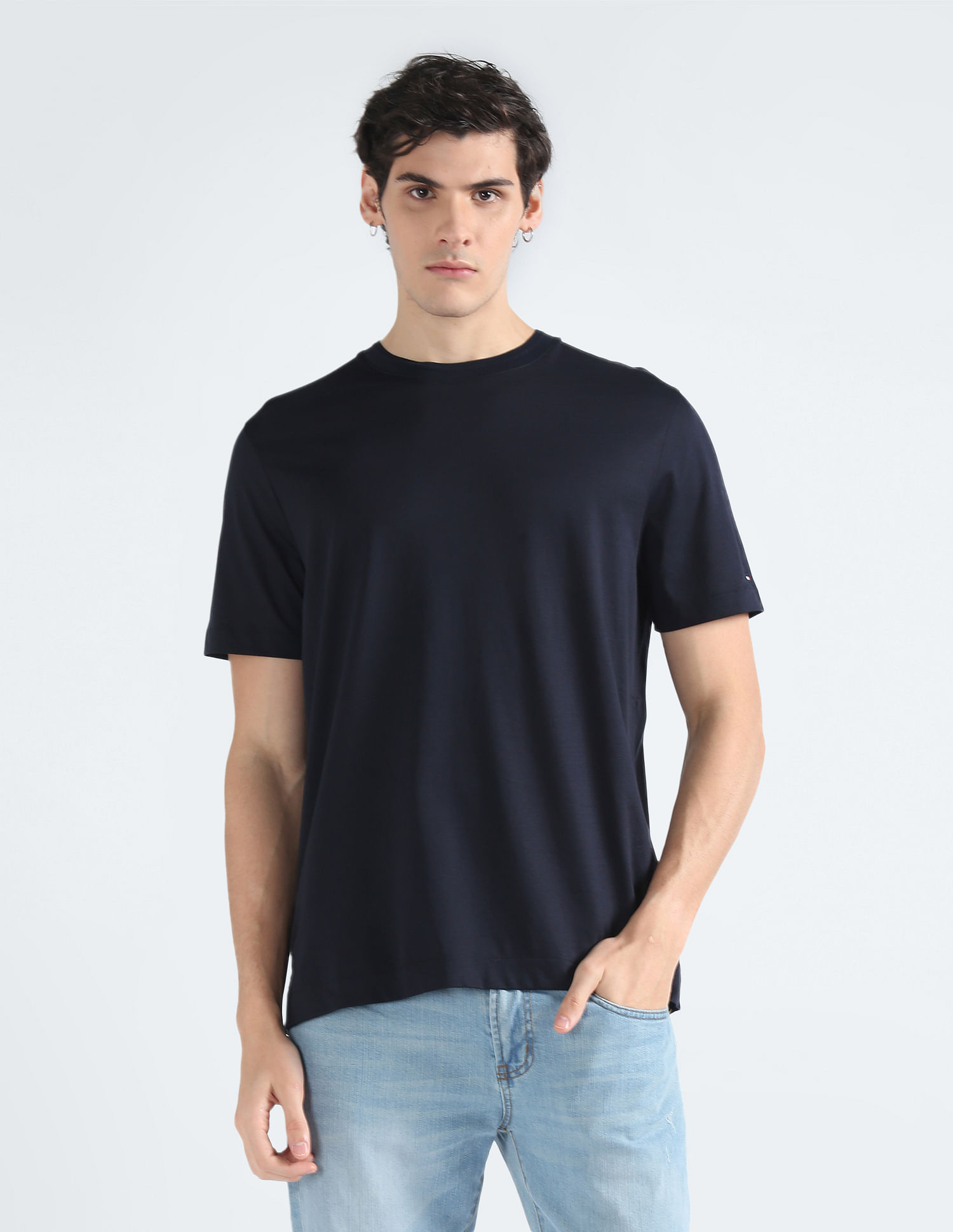 Tommy Hilfiger Solid Mercerized Cotton T-Shirt