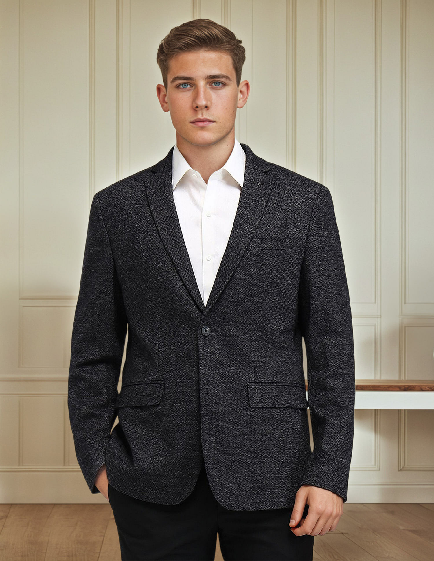 Arrow Textured Slim fit Blazer