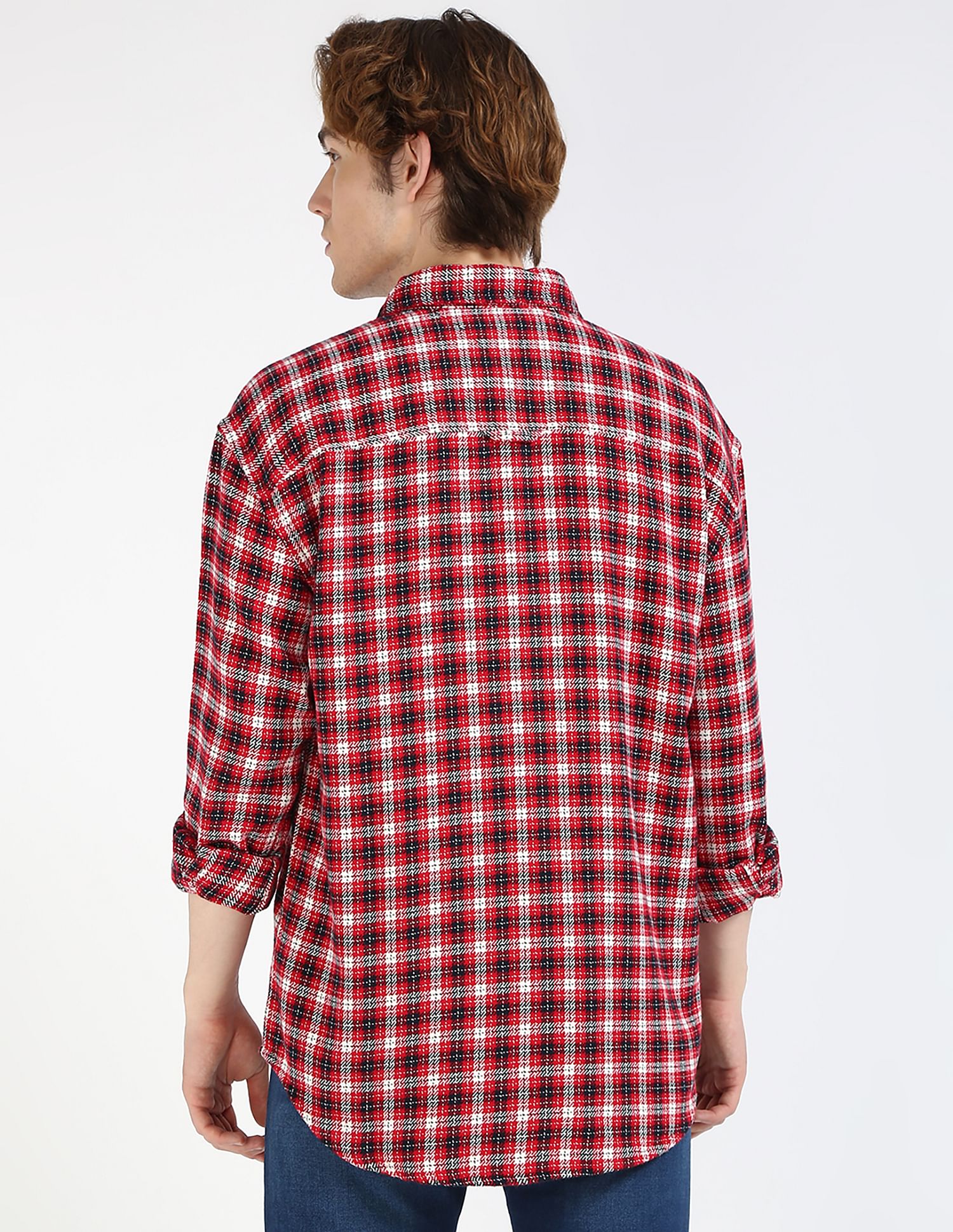 Tommy Hilfiger Kids Relaxed Fit Tartan Checked Shirt