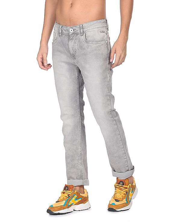 Flying Machine Mid Rise Michael Slim Tapered Fit Jeans