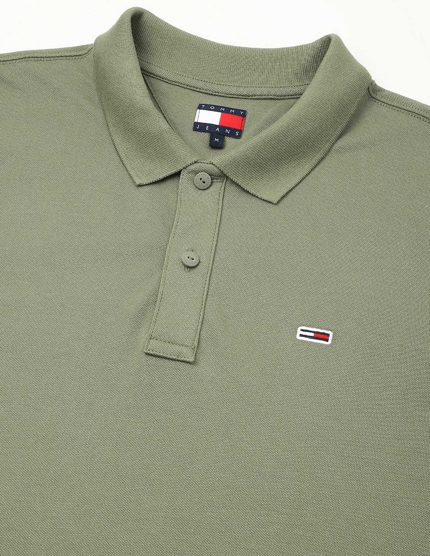 Tommy Hilfiger Solid Slim-Fit Cotton Polo Shirt