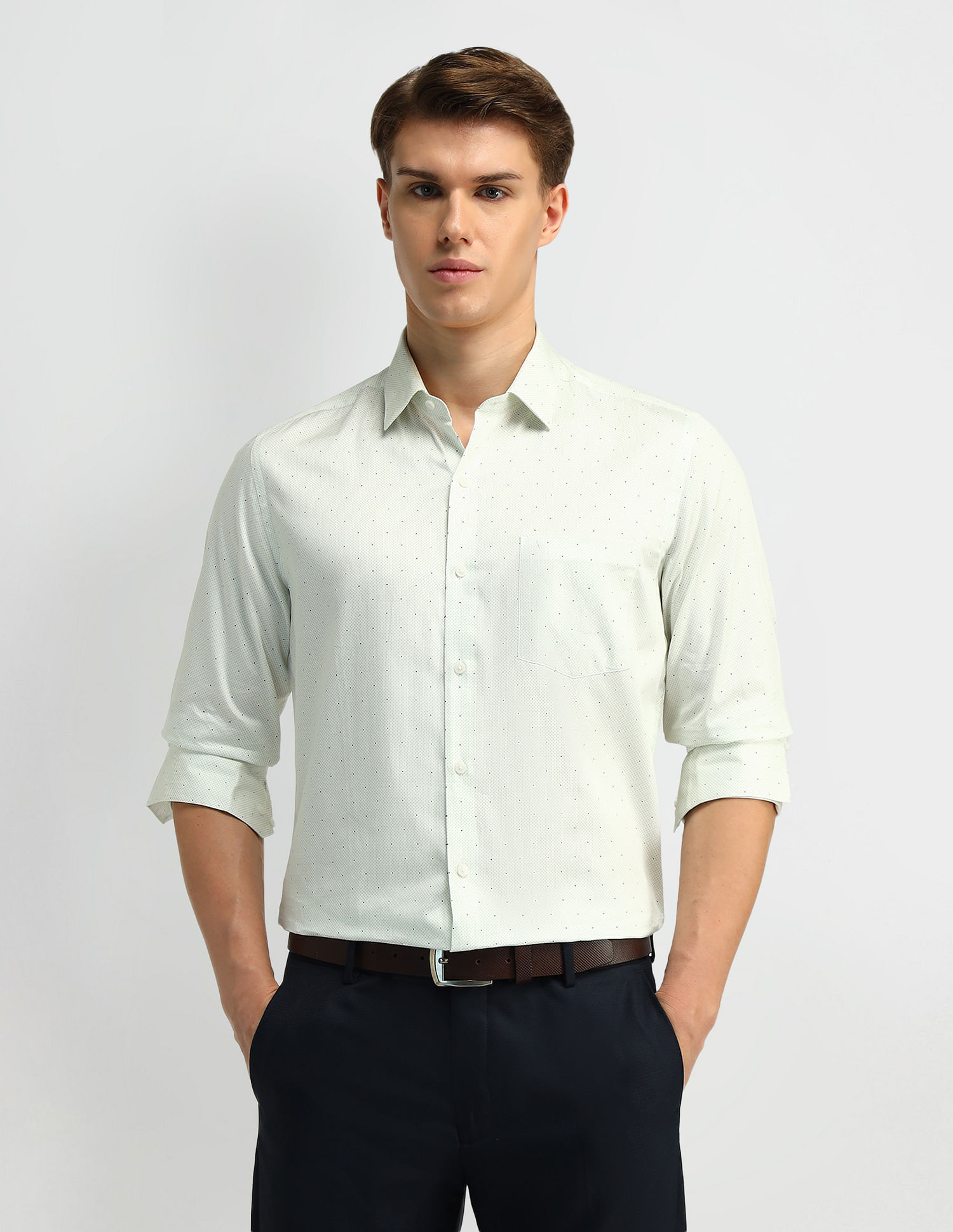 Arrow Manhattan Slim Cotton Shirt