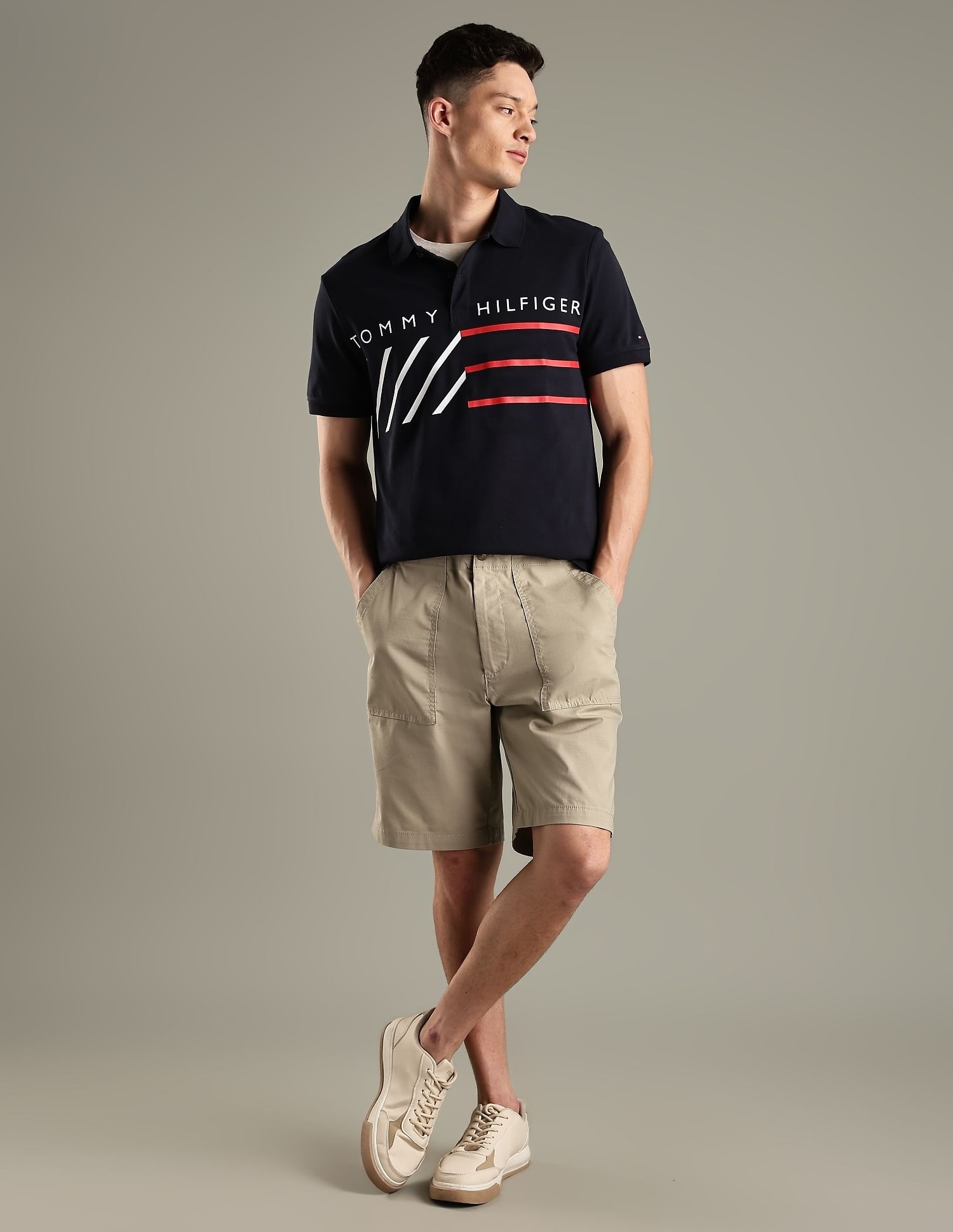 Tommy Hilfiger Logo Regular-Fit Cotton Polo Shirt