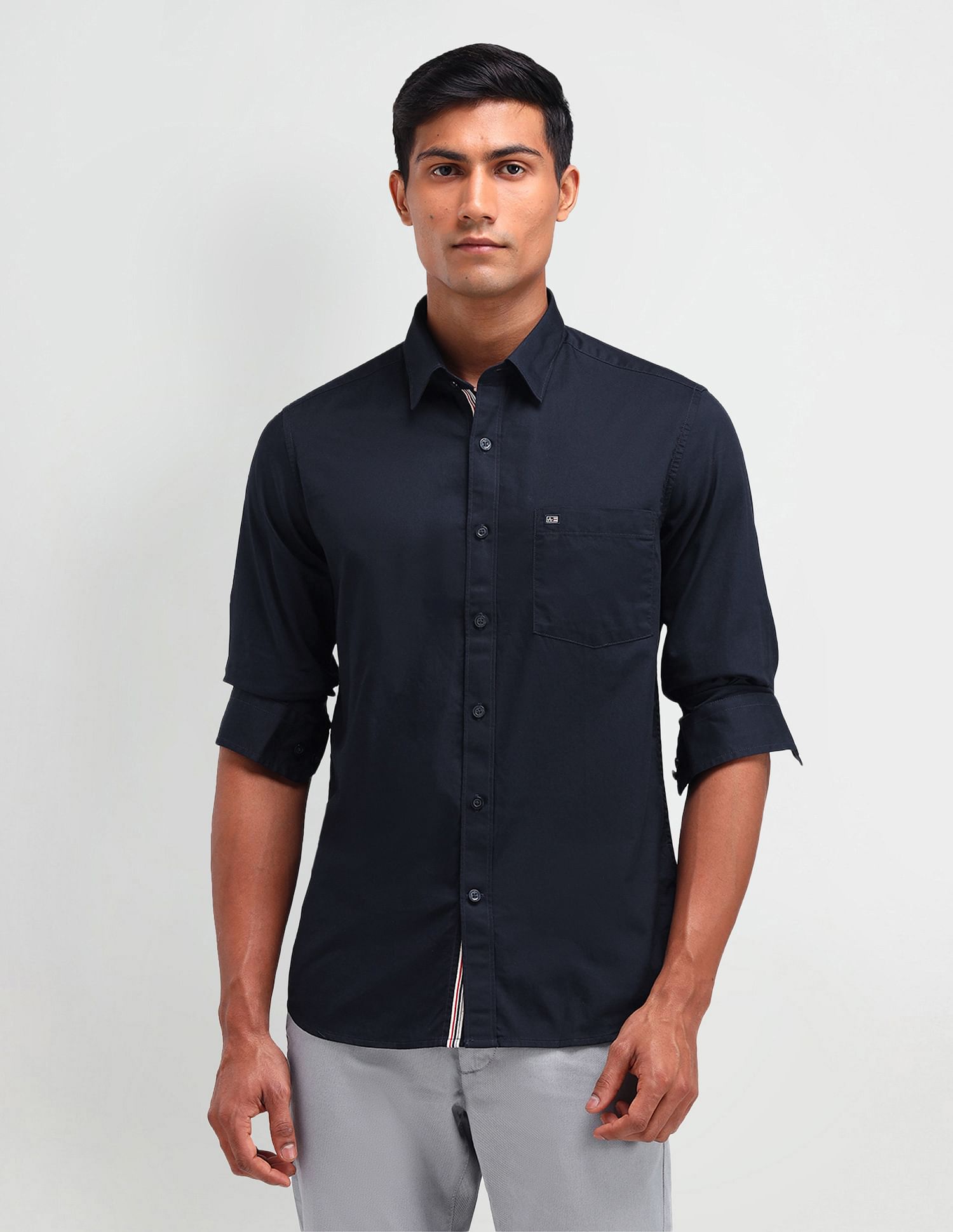 Arrow Sport Manhattan Slim Fit Twill Shirt