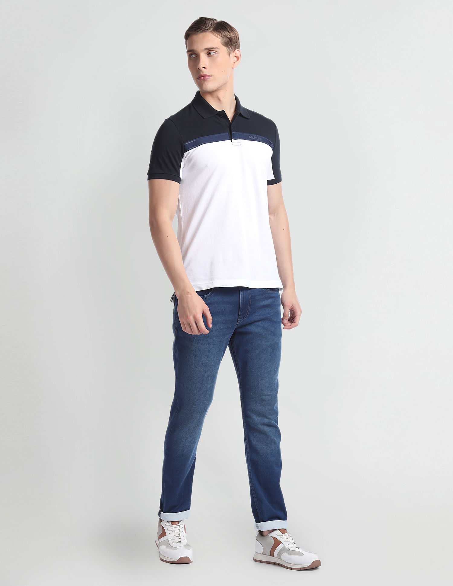 Arrow Sports Slim Fit Stone Wash Jeans