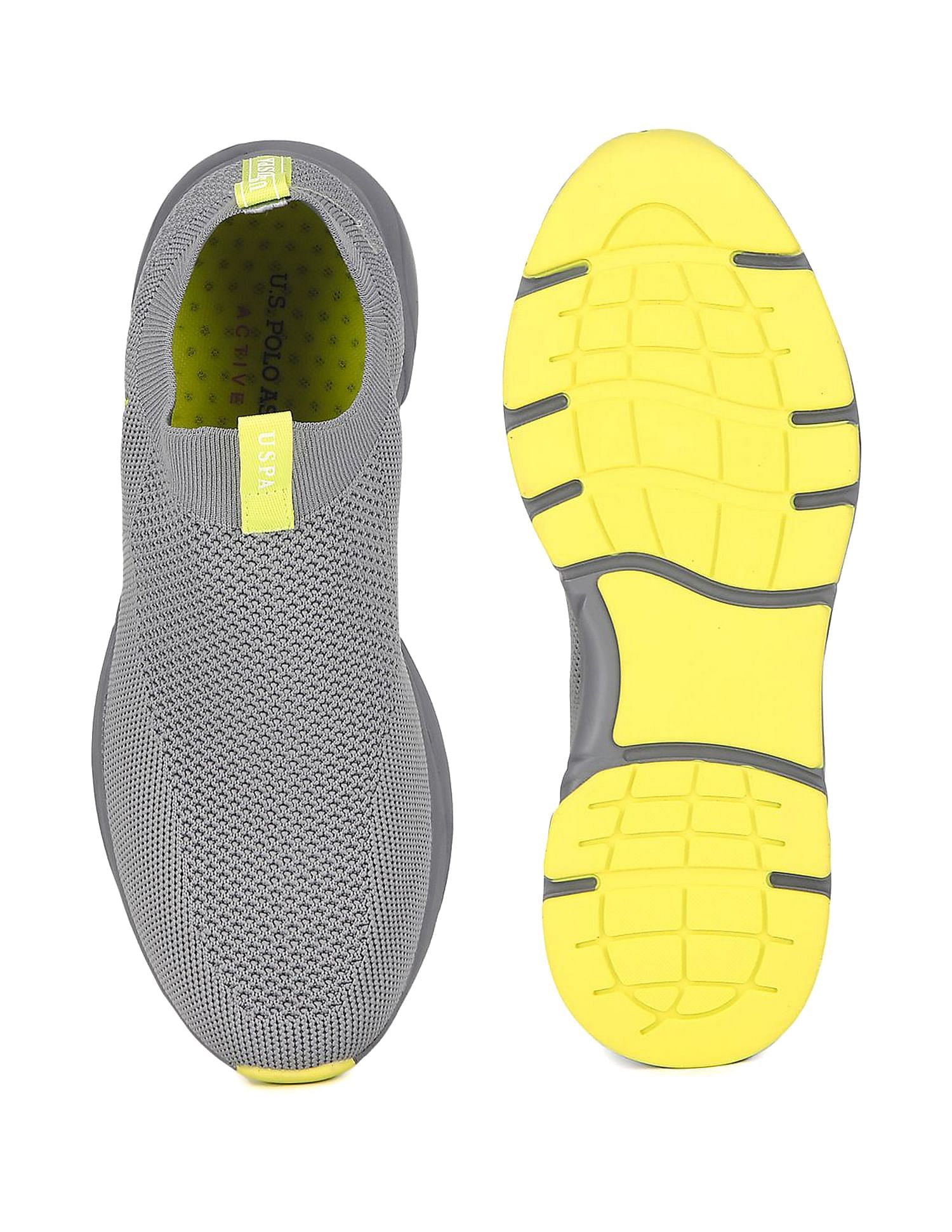 U.S. Polo Assn. Men Lightweight Knit Active Slip On Duncan 3.0 Sneakers