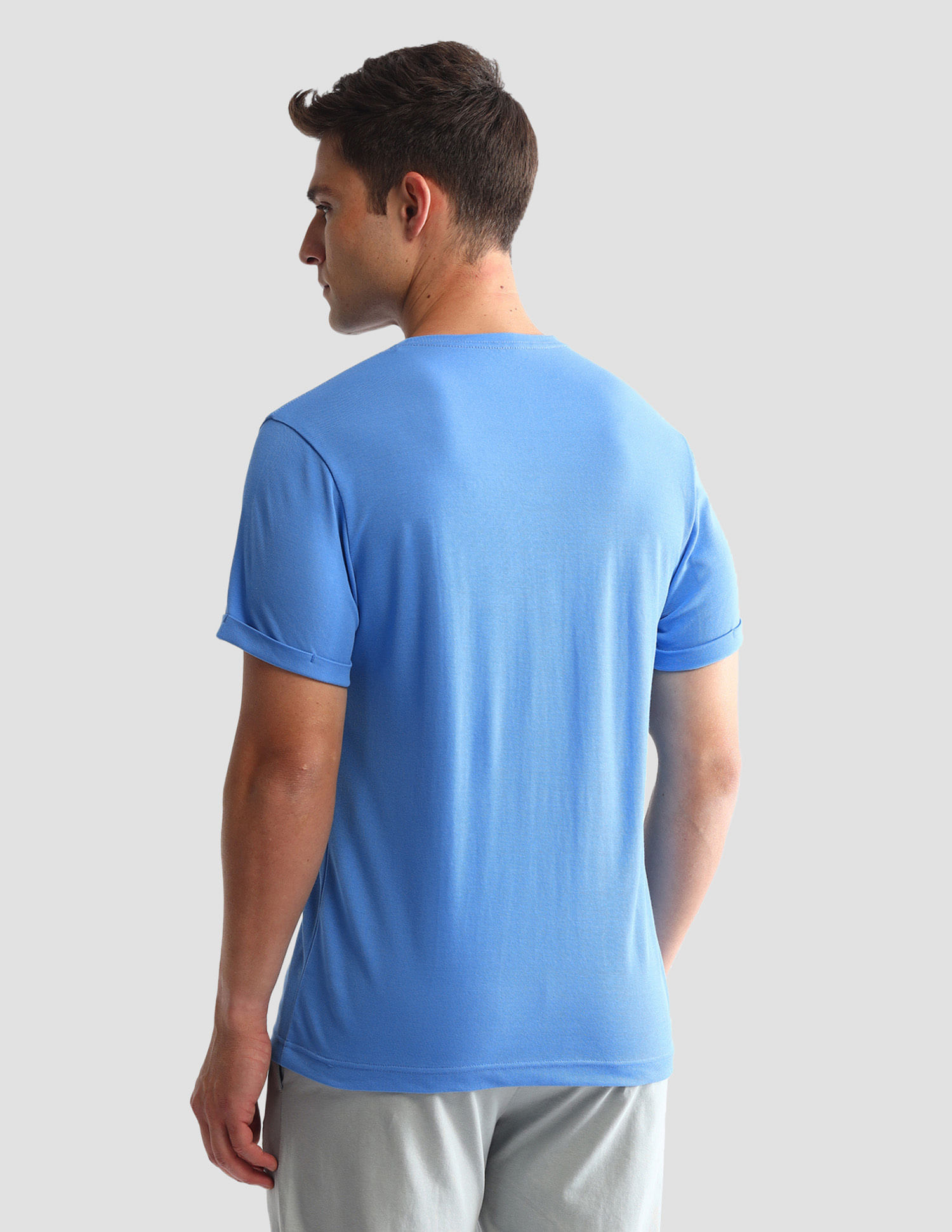 USPA Innerwear Solid Comfort Fit Loungewear T-Shirt