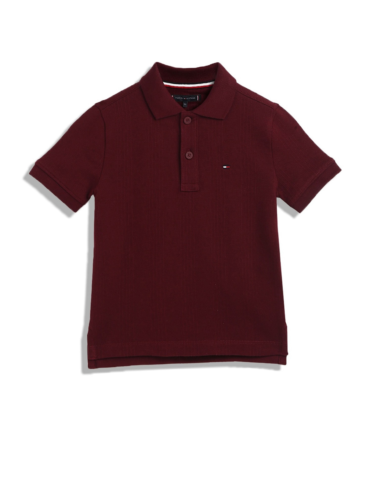 Tommy Hilfiger Kids Boys Striped Regular-Fit Cotton Polo T-Shirt