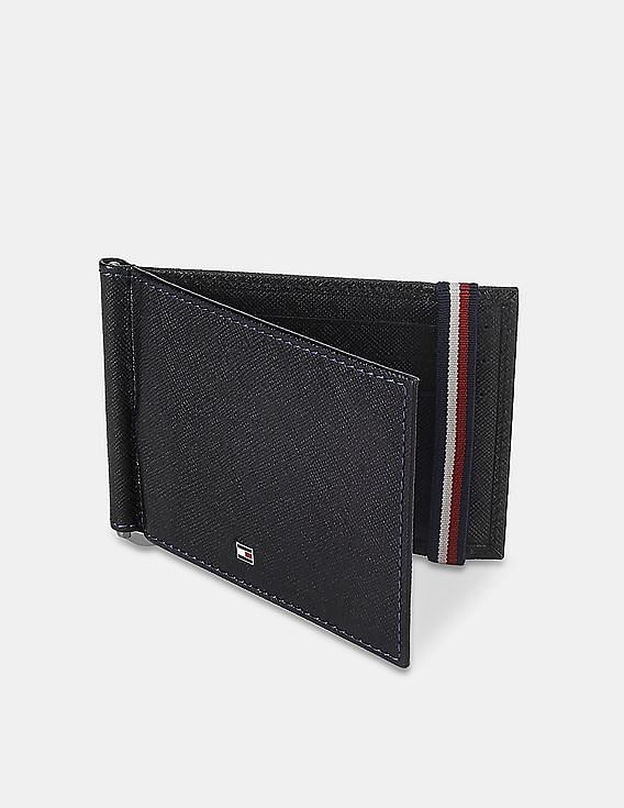 Gucci Leather Money Clip With Web in Black for Men