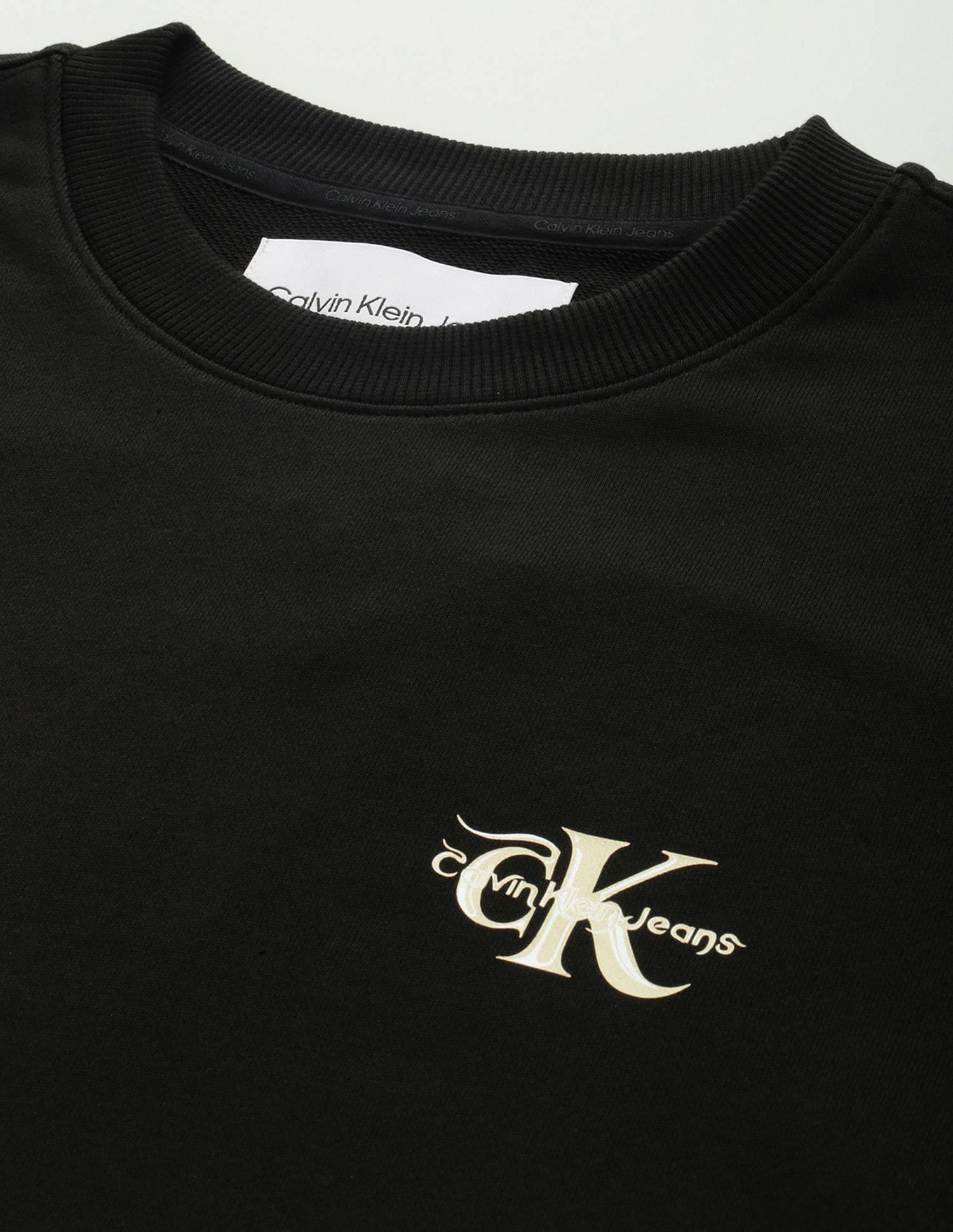 Calvin Klein Crew Neck Cotton Sweatshirt