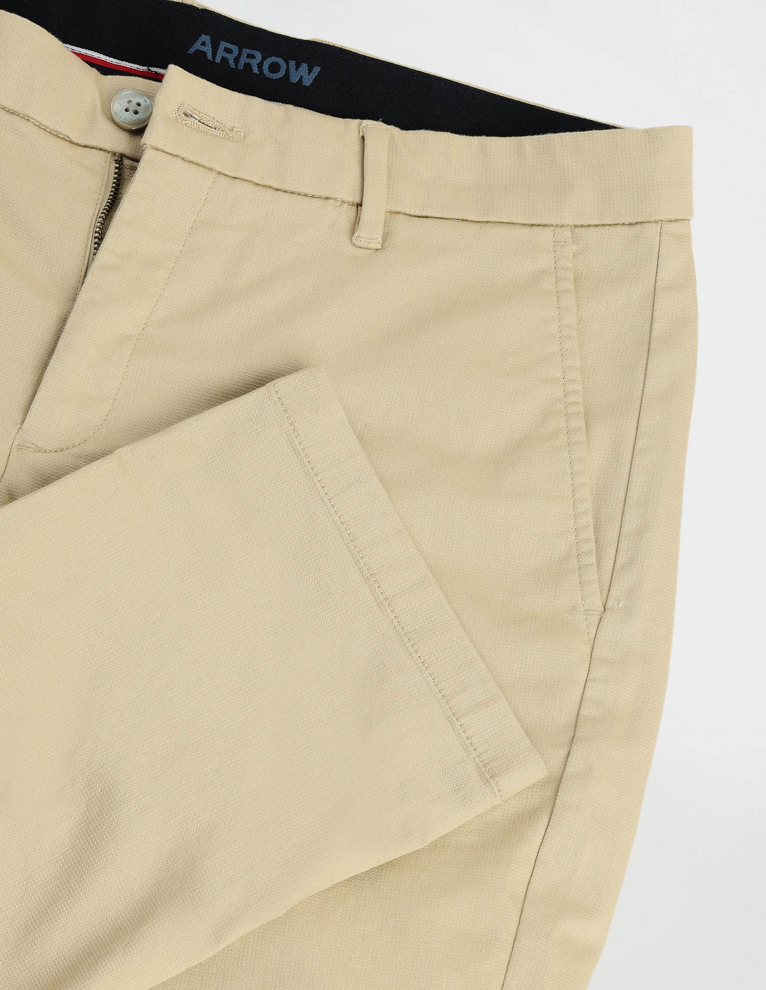 Arrow Sport Solid Dobby Weave Trousers