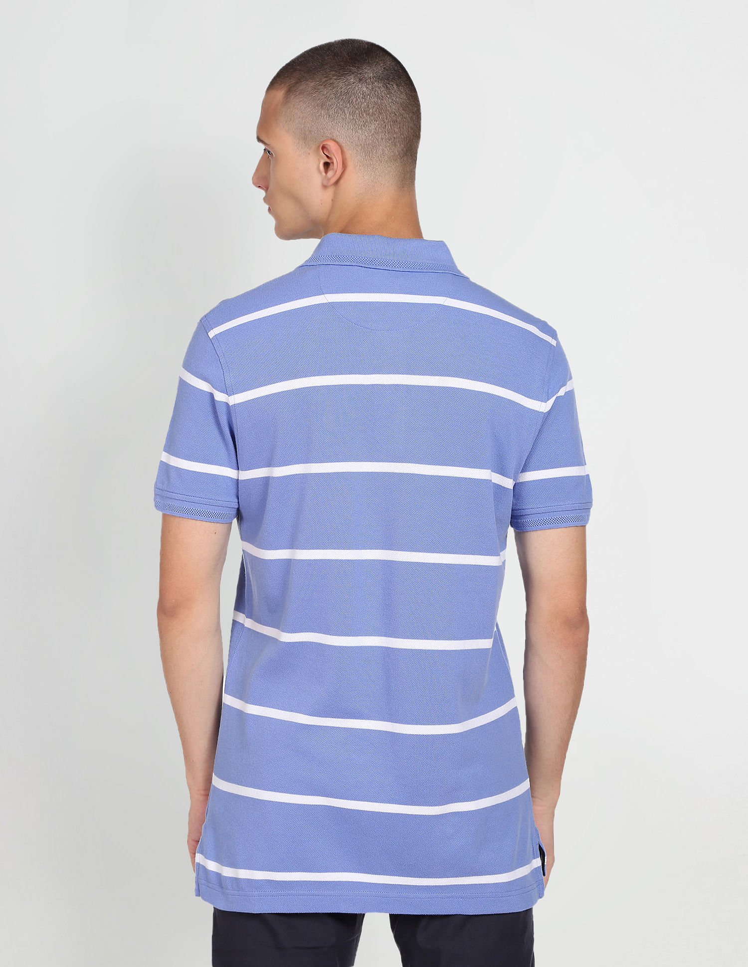 Arrow Sports Contrast Stripe Polo Shirt