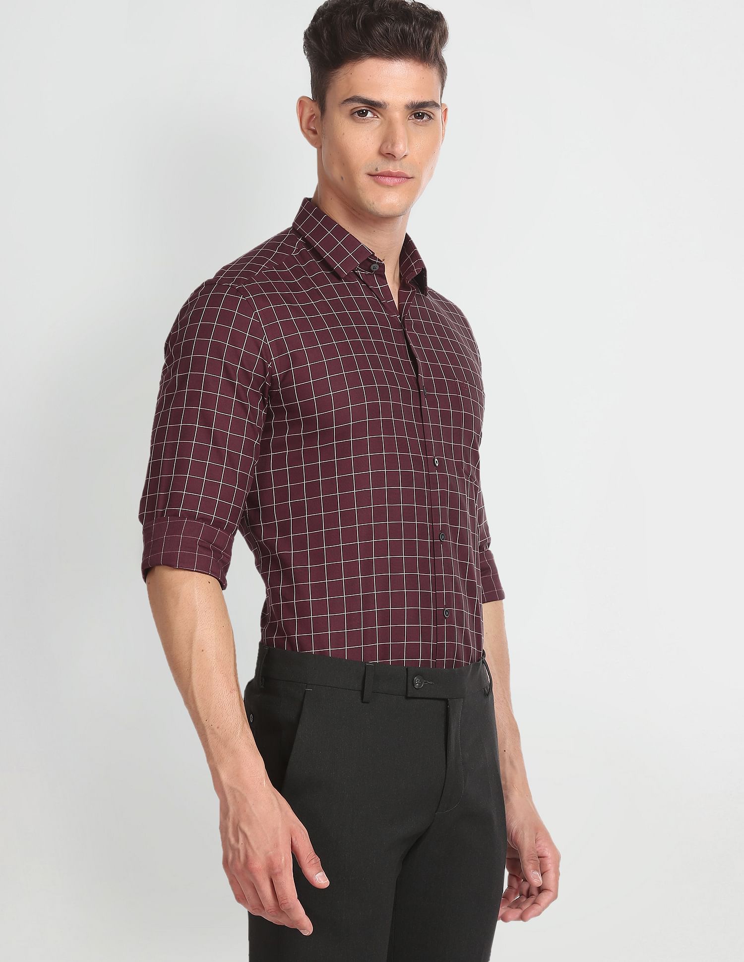 Arrow Windowpane Check Dobby Shirt