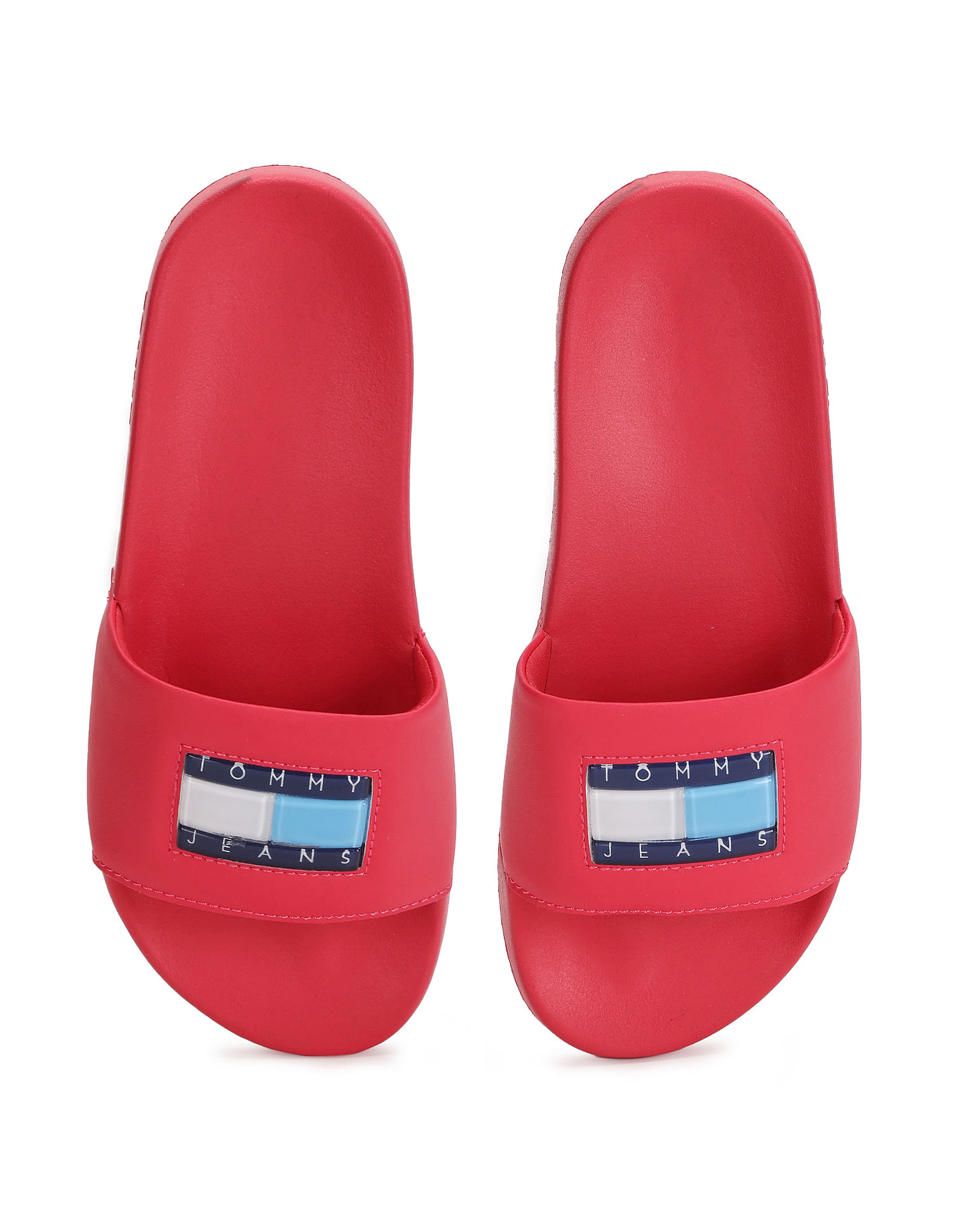 Buy Tommy Hilfiger Women Flag Print Pool Slides NNNOW