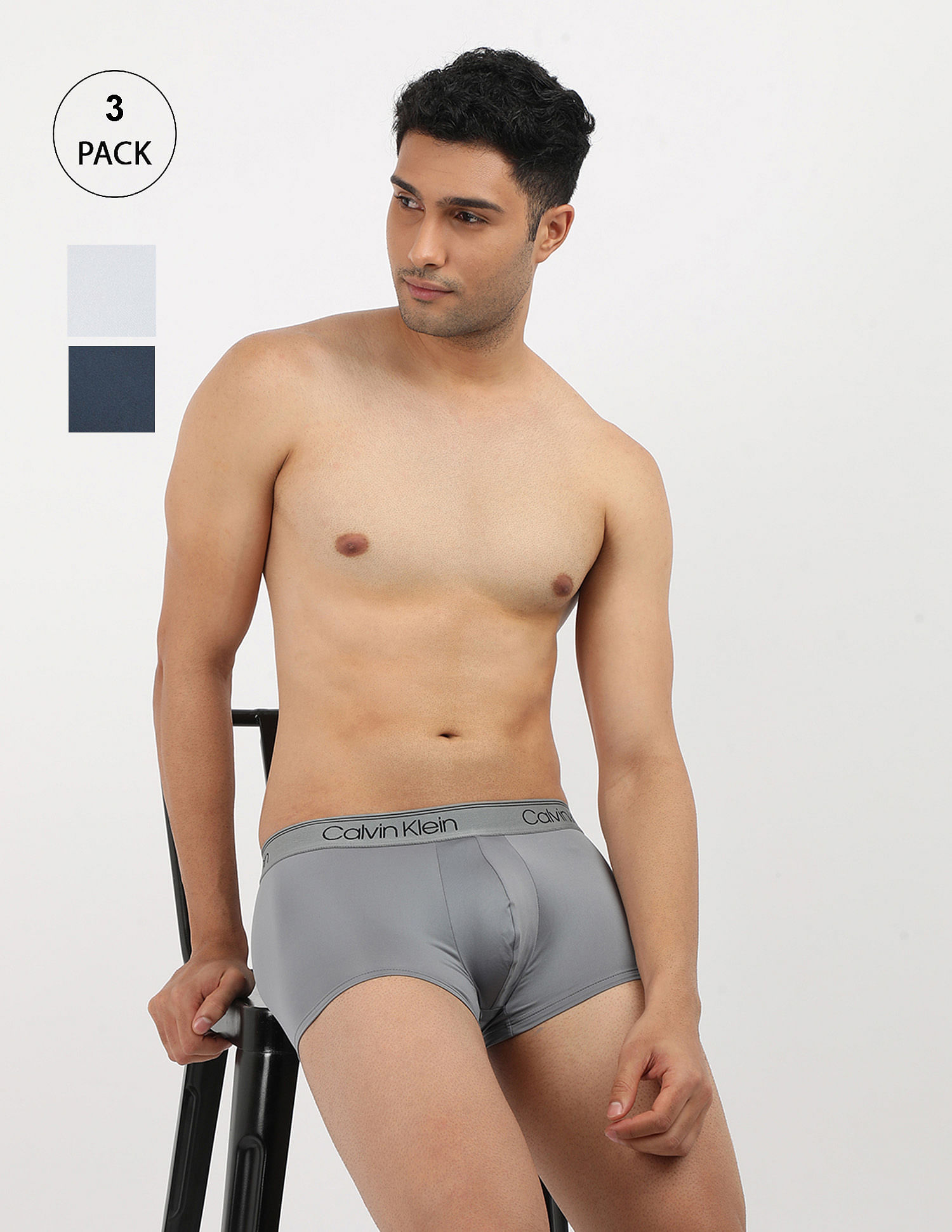 Calvin Klein Underwear Low Rise Brand Waist Trunks Pack Of 3