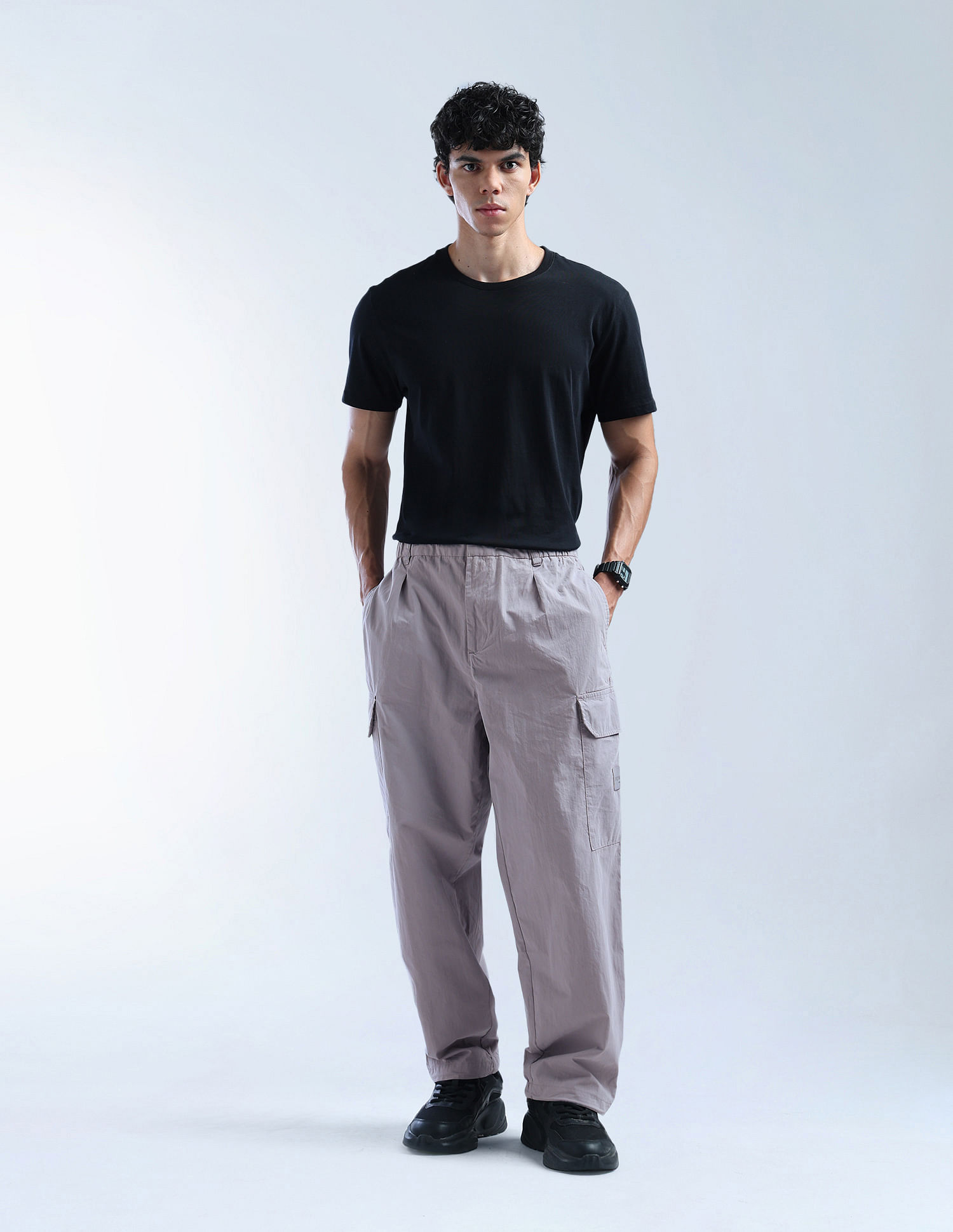 Flying Machine Solid Cobain Loose Fit Cargos