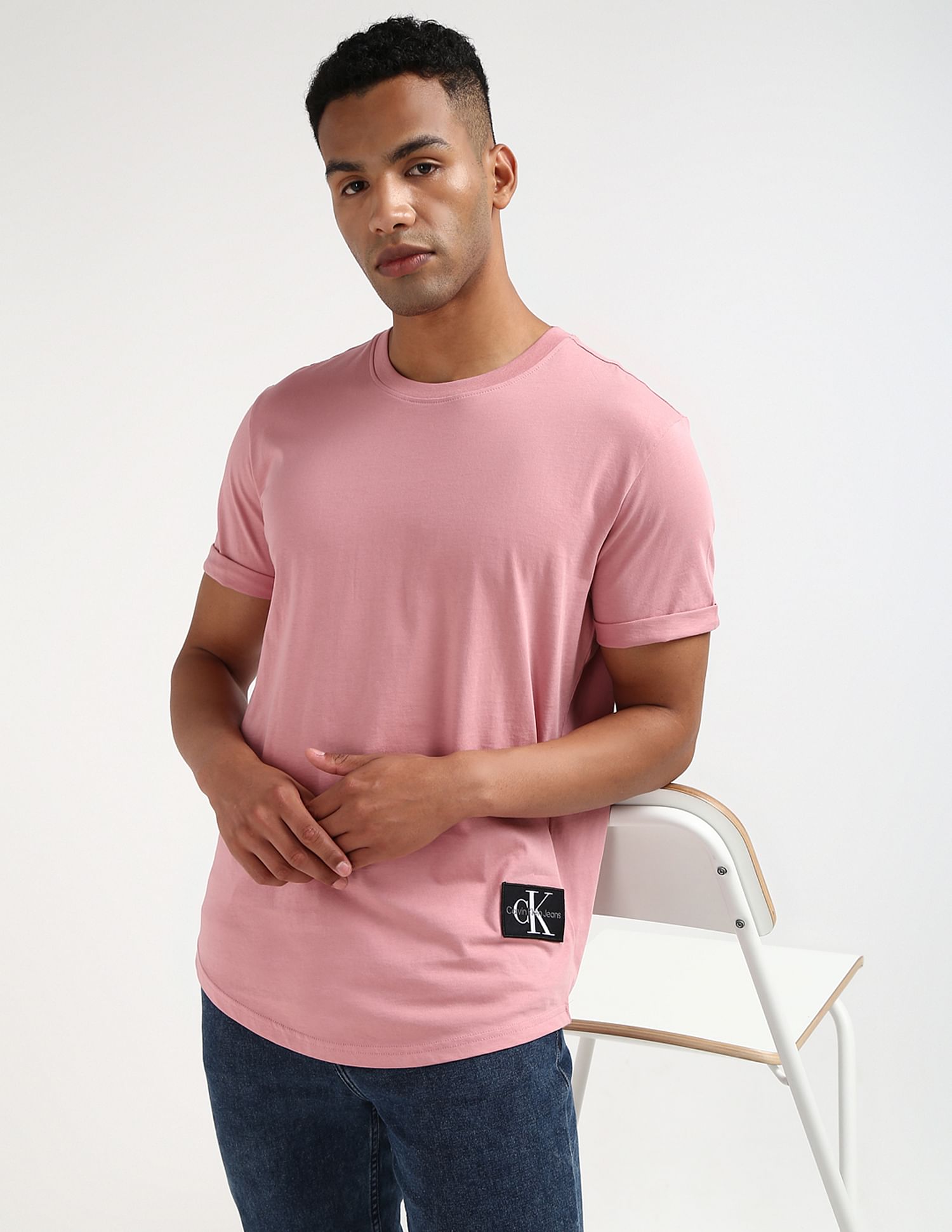 Calvin Klein Sustainable Turn Up Sleeve T-Shirt