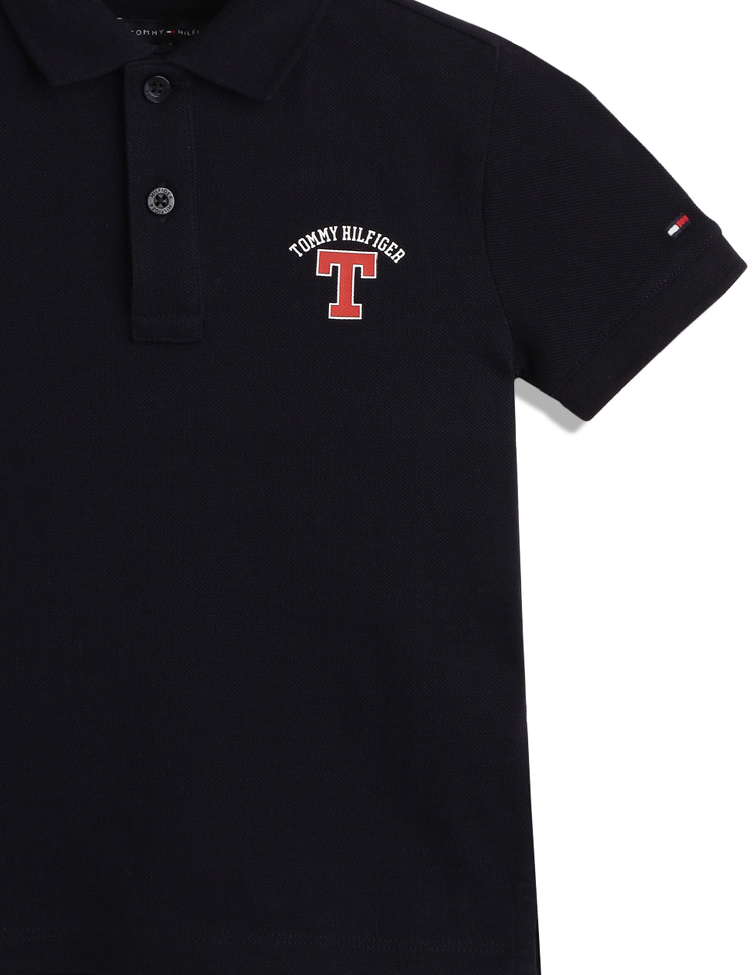 Tommy Hilfiger Kids Boys Varsity Badge Polo Shirt