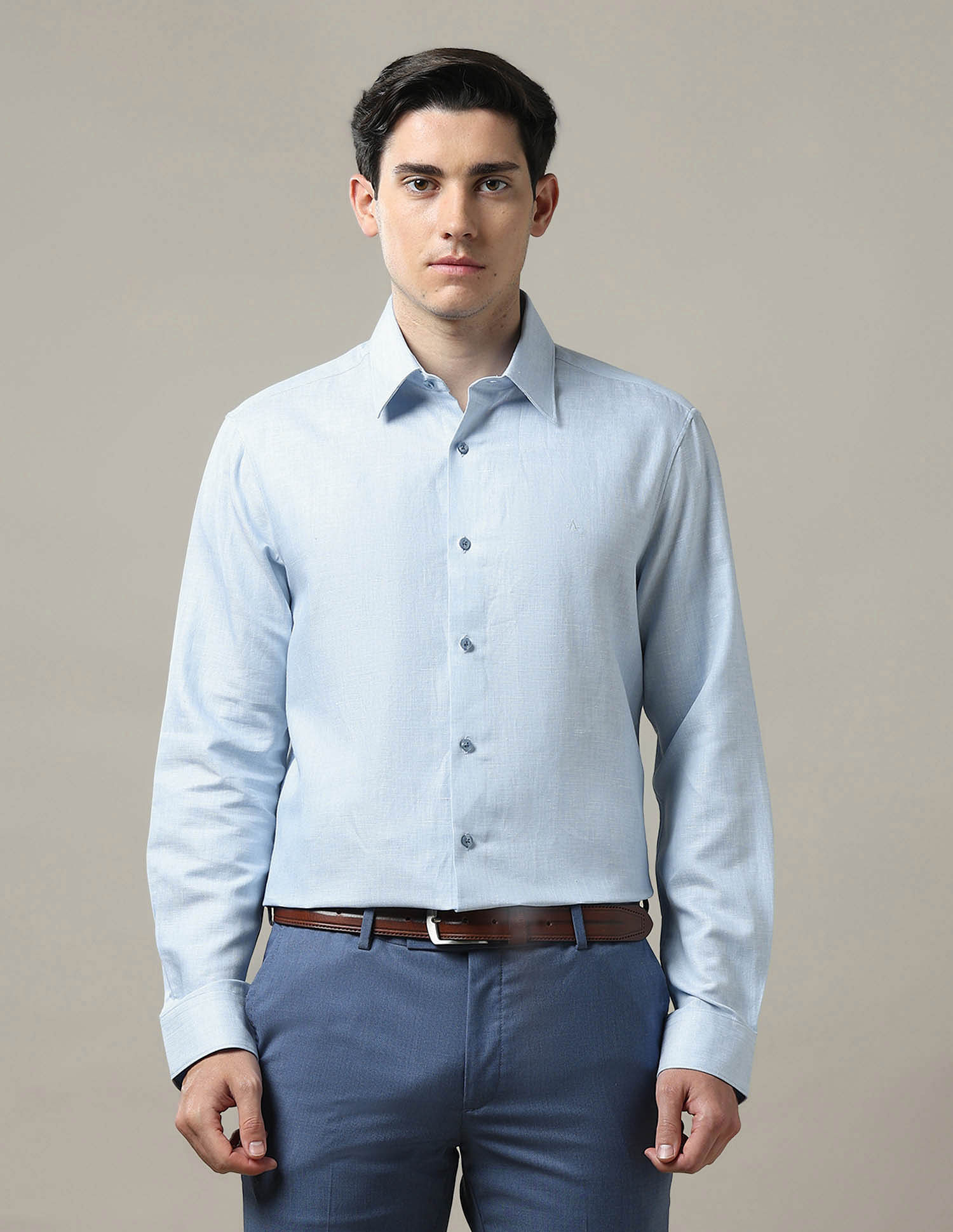 Arrow Dobby Solid Tailored Fit 1851 Shirt