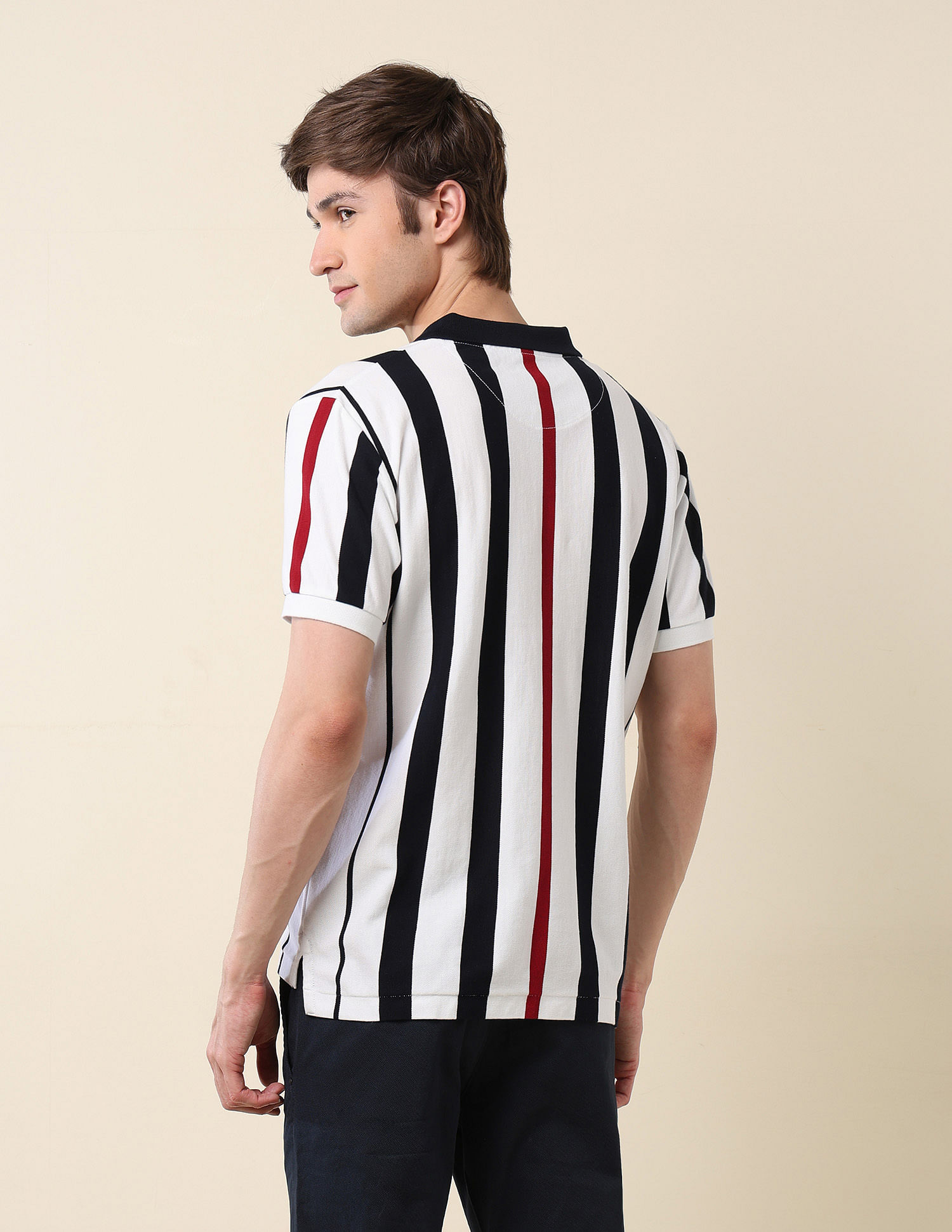 U.S. Polo Assn. Vertical Striped Classic Polo Shirt