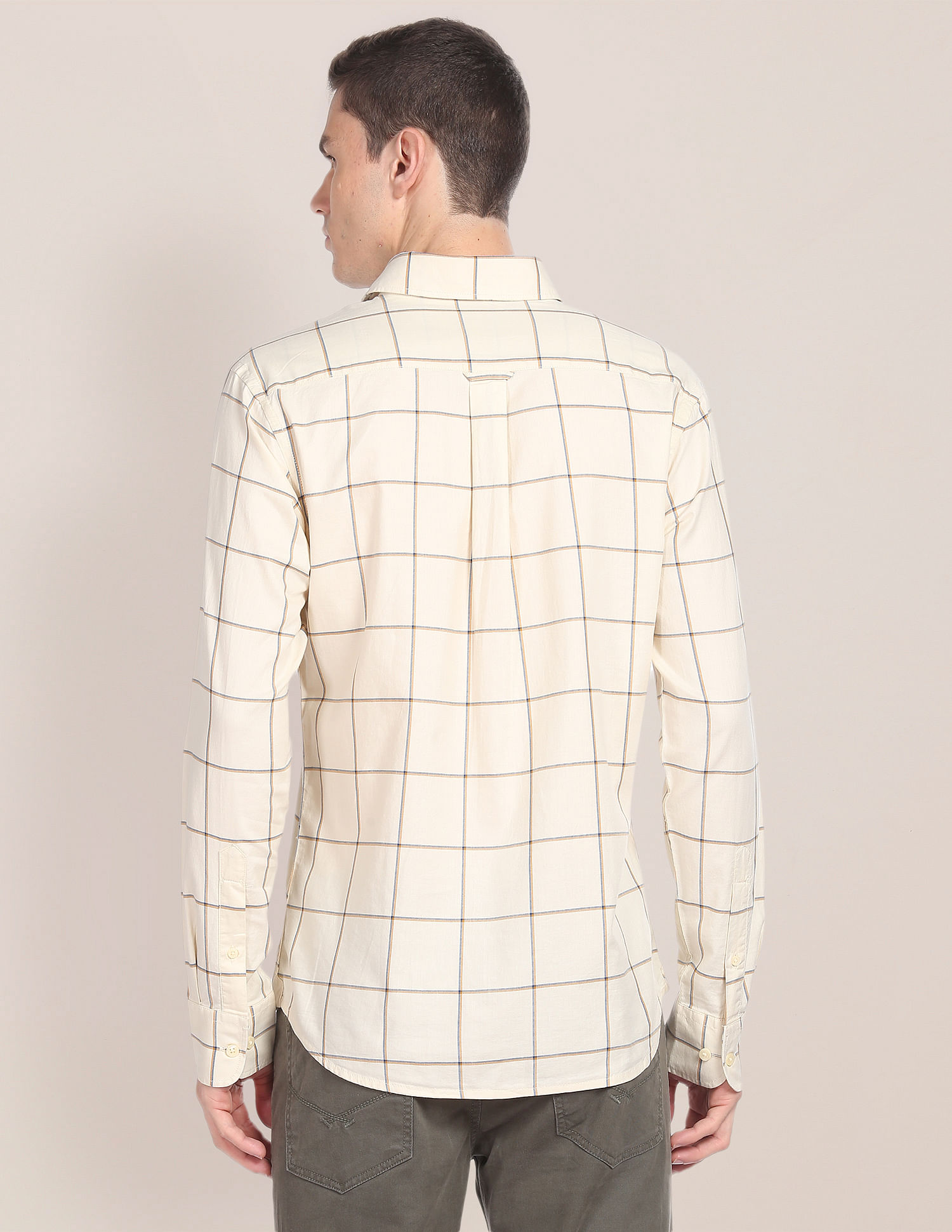 U.S. Polo Assn. Cotton Twill Windowpane Shirt