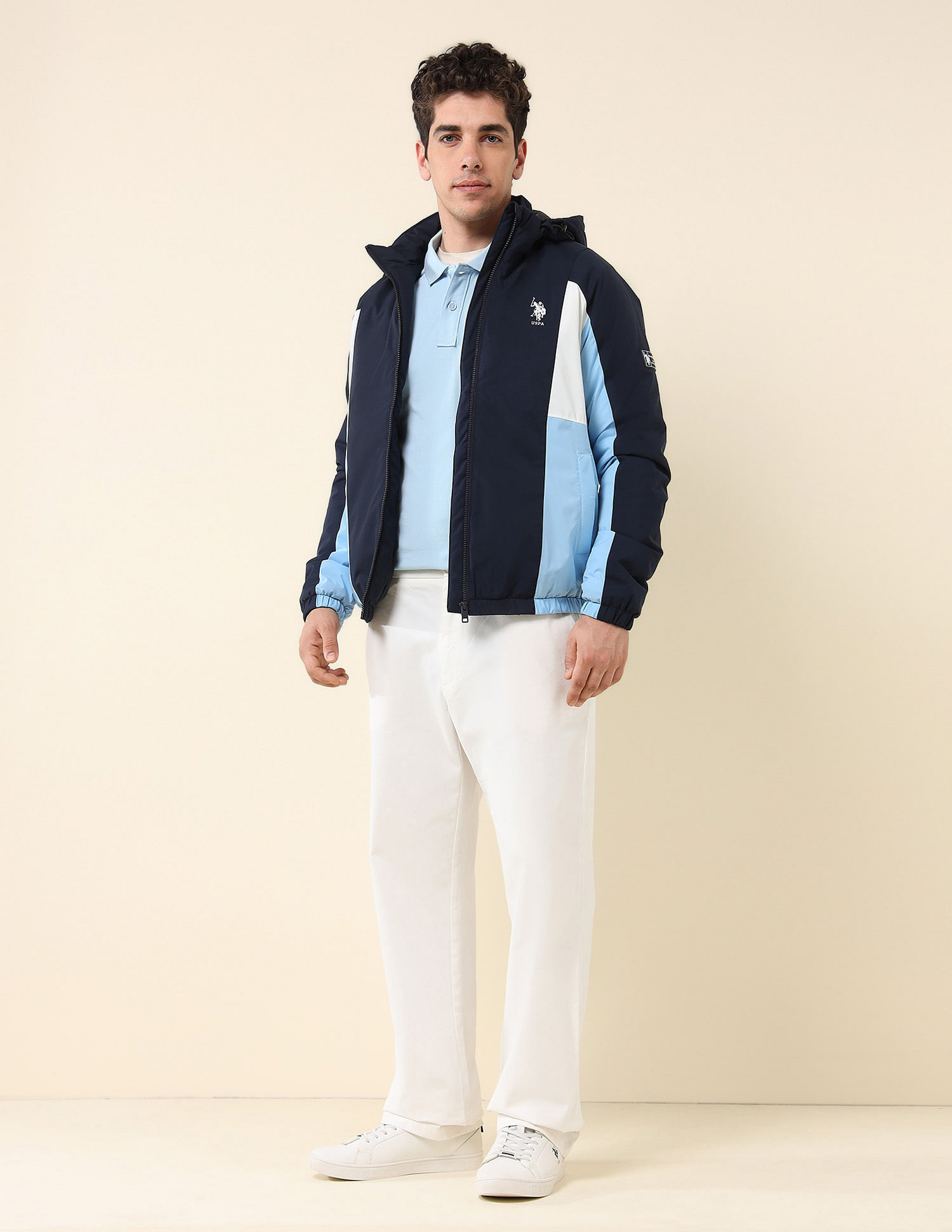 U.S. Polo Assn. High Neck Regular Fit Jacket