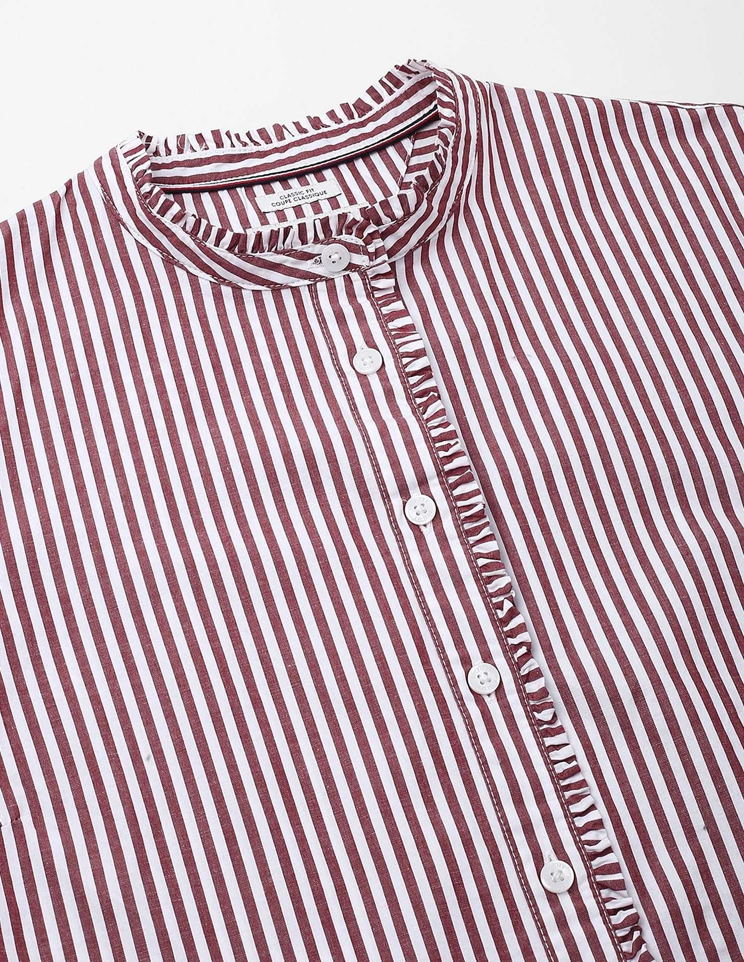 Tommy Hilfiger Striped Regular-Fit Cotton Shirt
