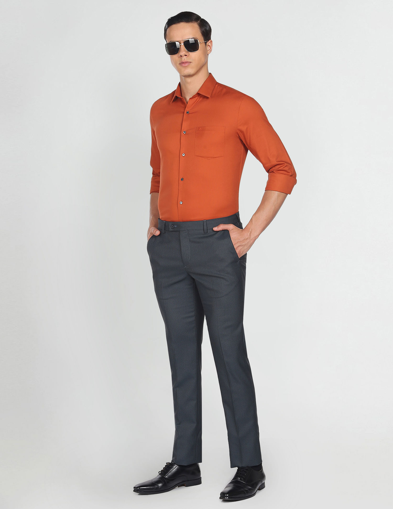 Arrow Dobby Cotton Solid Shirt