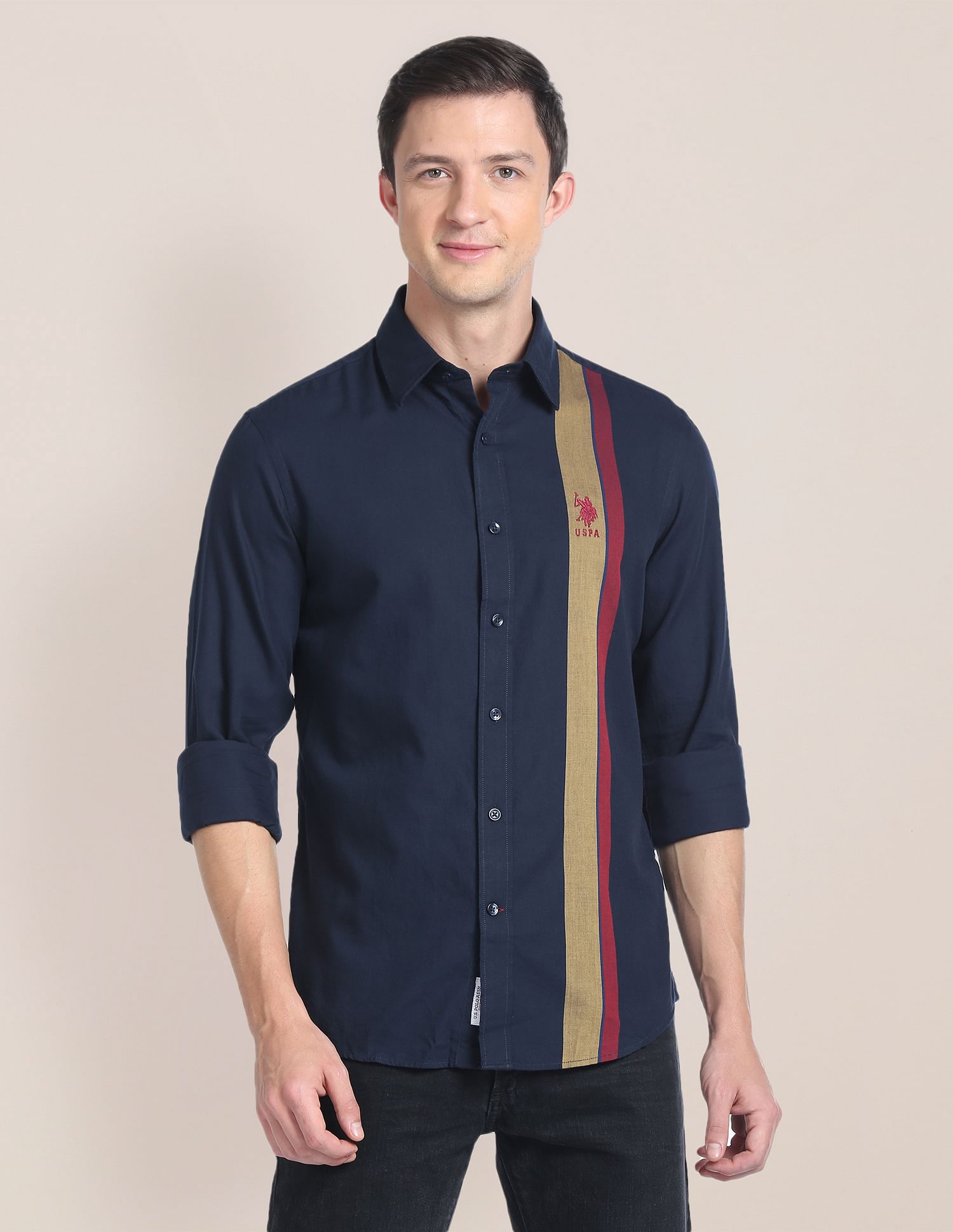U.S. Polo Assn. Vertical Stripe Cotton Shirt