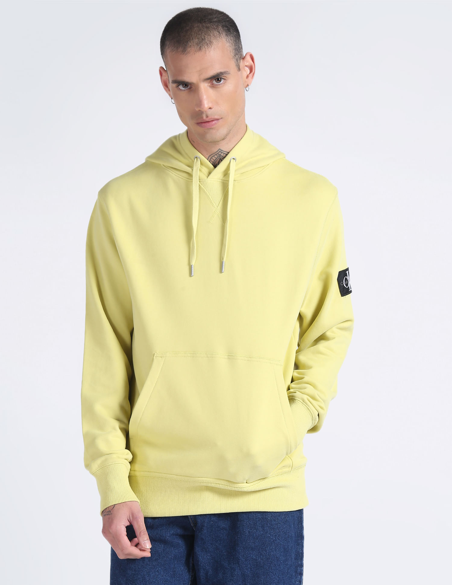 Calvin Klein Sustainable Logo Badge Hooded Sweatshirt