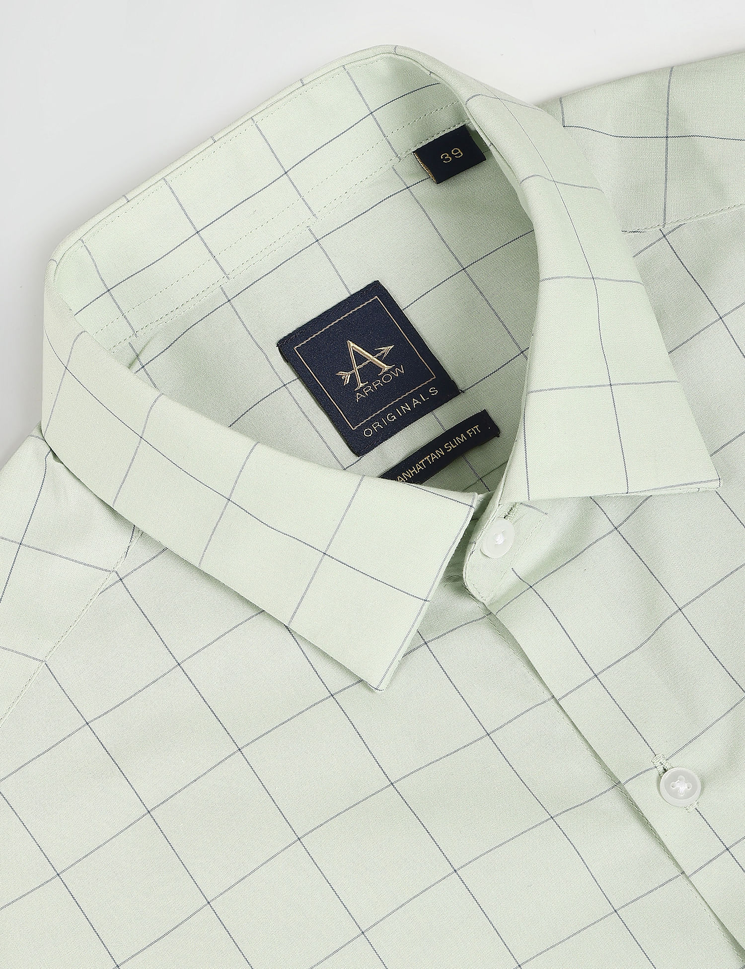 Arrow Windowpane Check Slim Fit Shirt