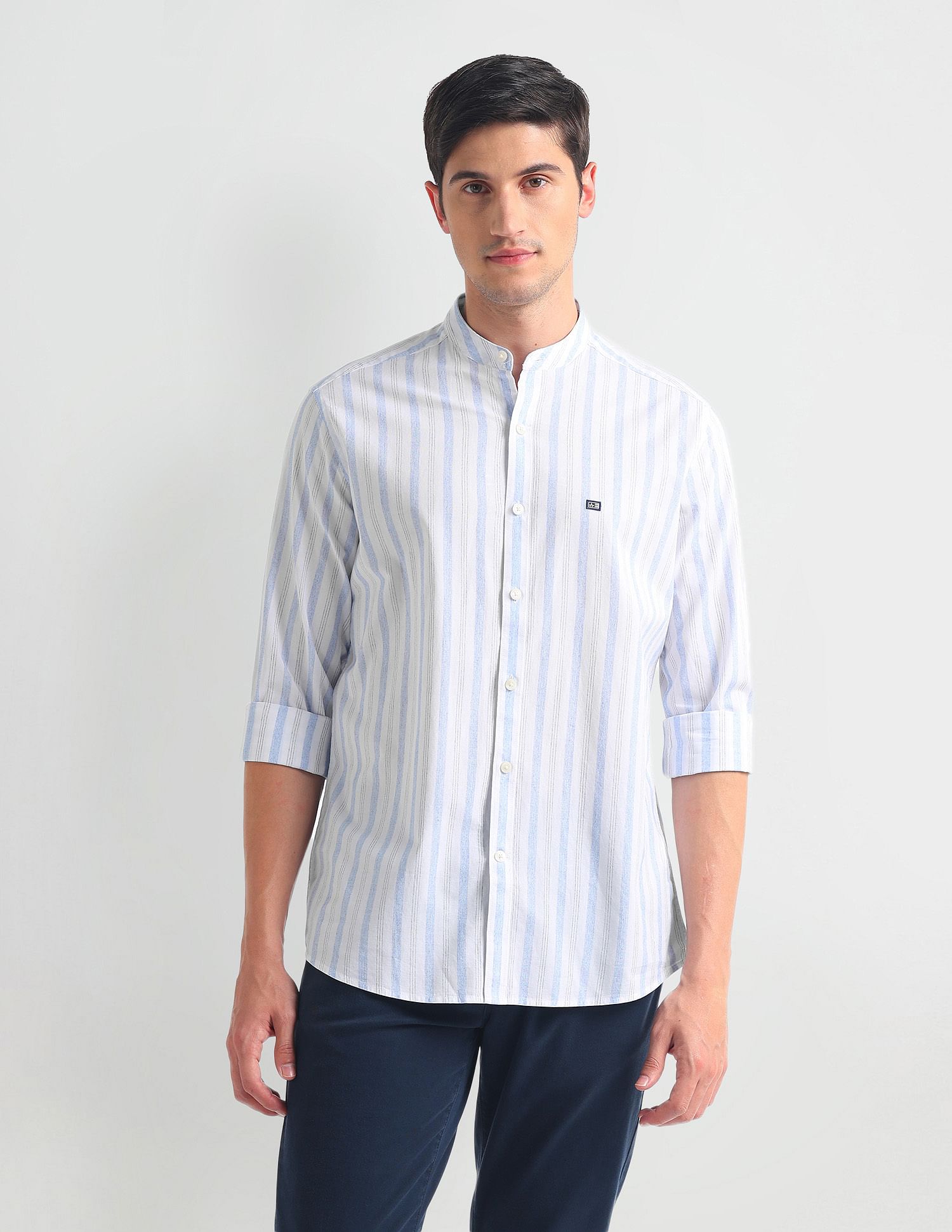 Arrow Sports Pure Cotton Stripe Shirt