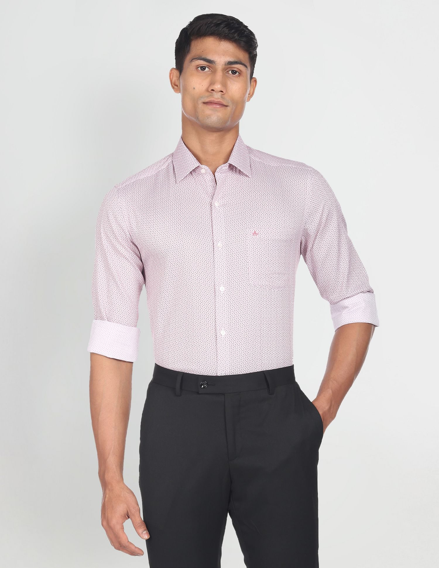 Arrow Geometric Cotton Shirt