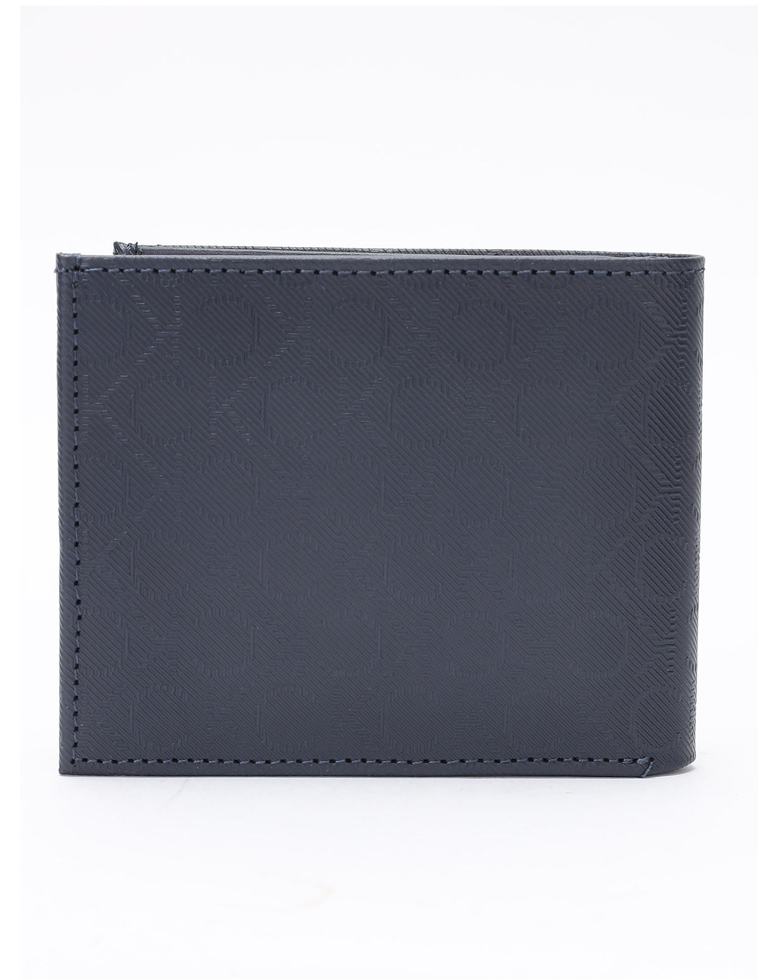 Calvin Klein Logo Navy Leather Bi-Fold Wallet