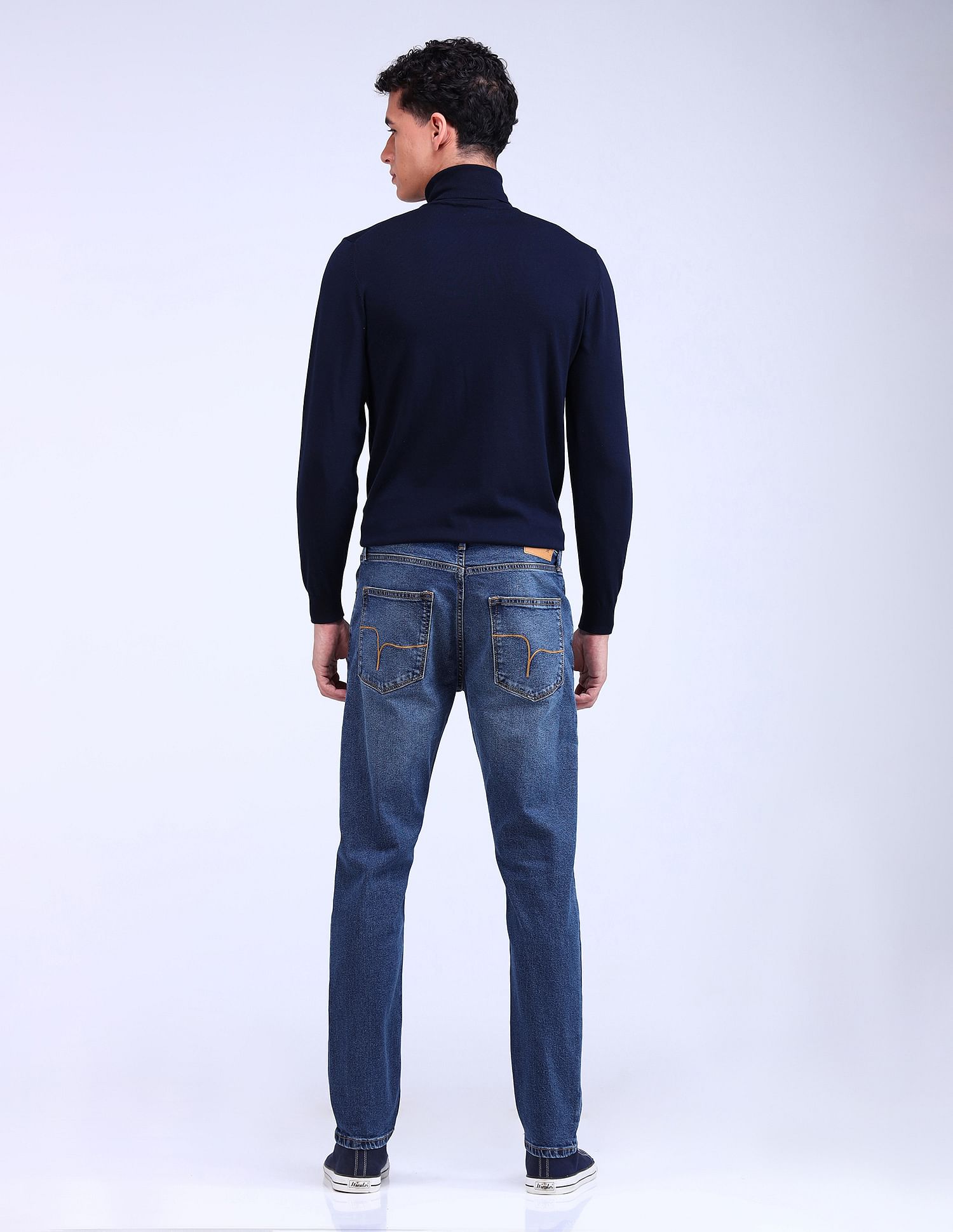 Flying Machine Slash Slim Tapered Stone Wash Jeans