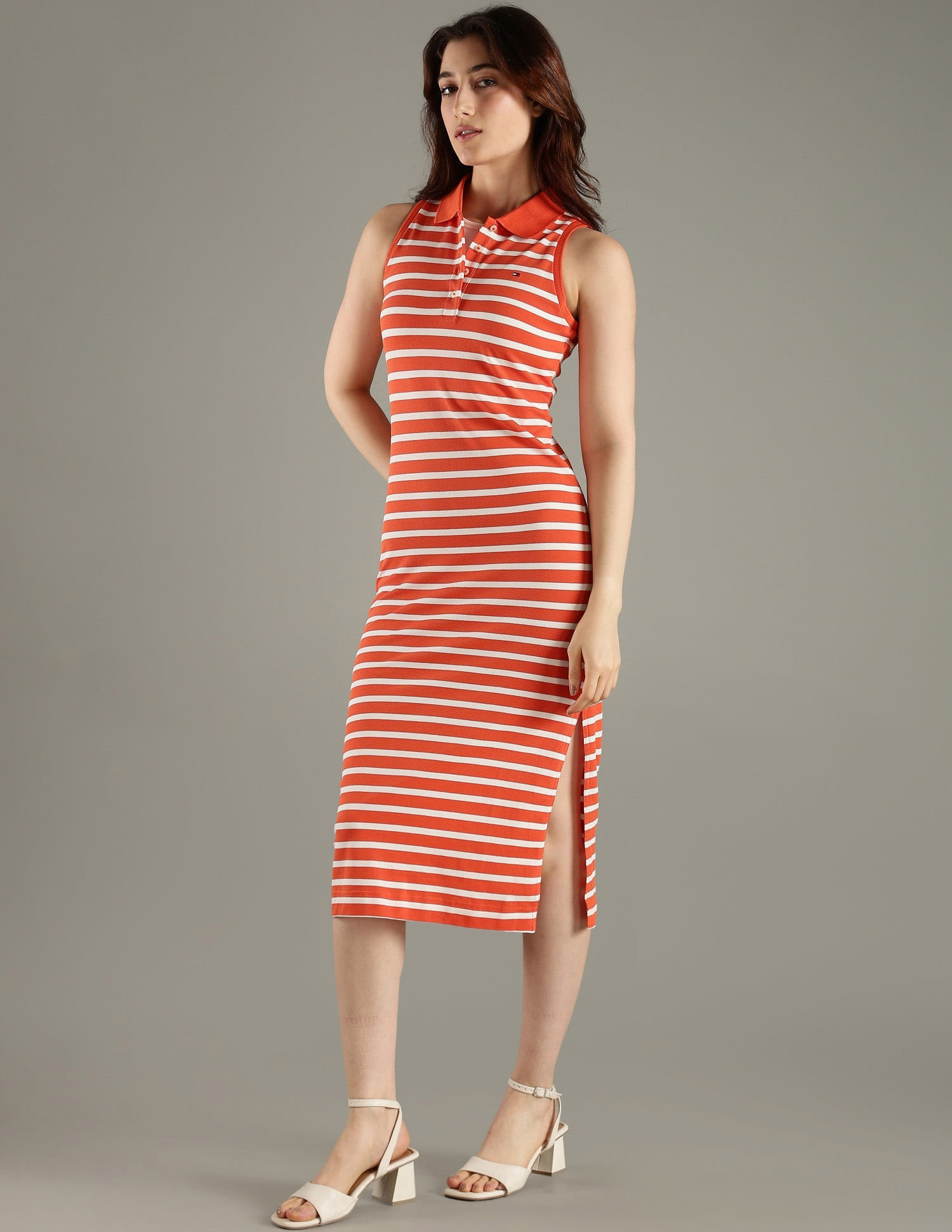 Buy Tommy Hilfiger Cotton Polo Collar T-Shirt Dress