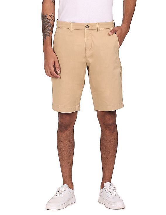 U.S. Polo Assn. Mid Rise Solid Shorts
