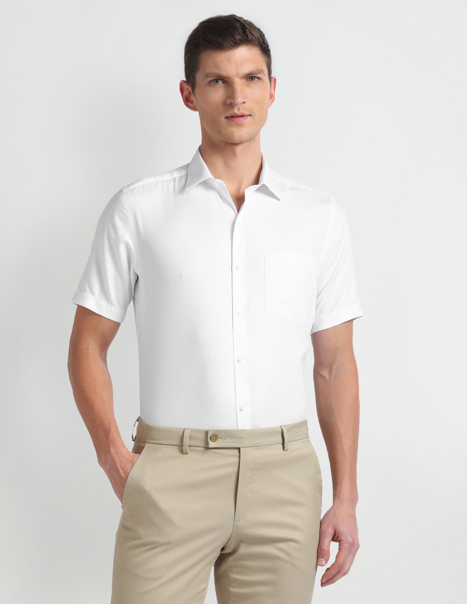 Arrow Manhattan Slim Fit Cotton Shirt