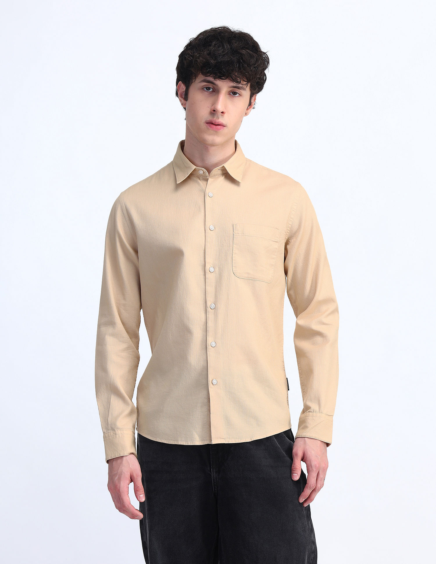 Flying Machine Slim Fit Cotton Shirt