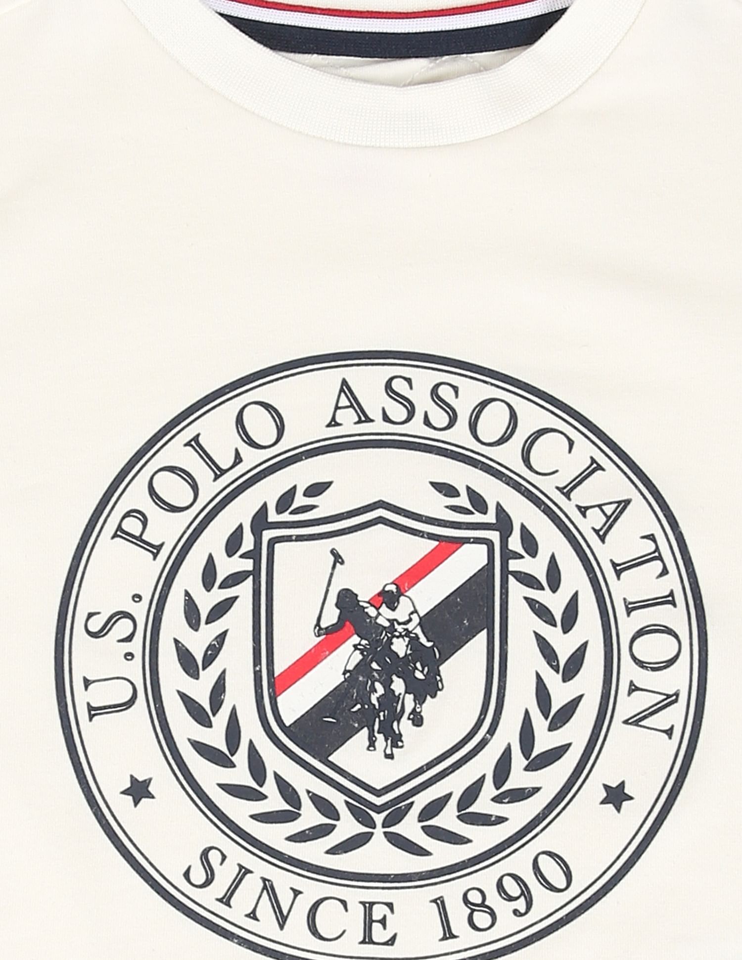 U.S. Polo Assn. Kids Boys Brand Print Cotton T-Shirt
