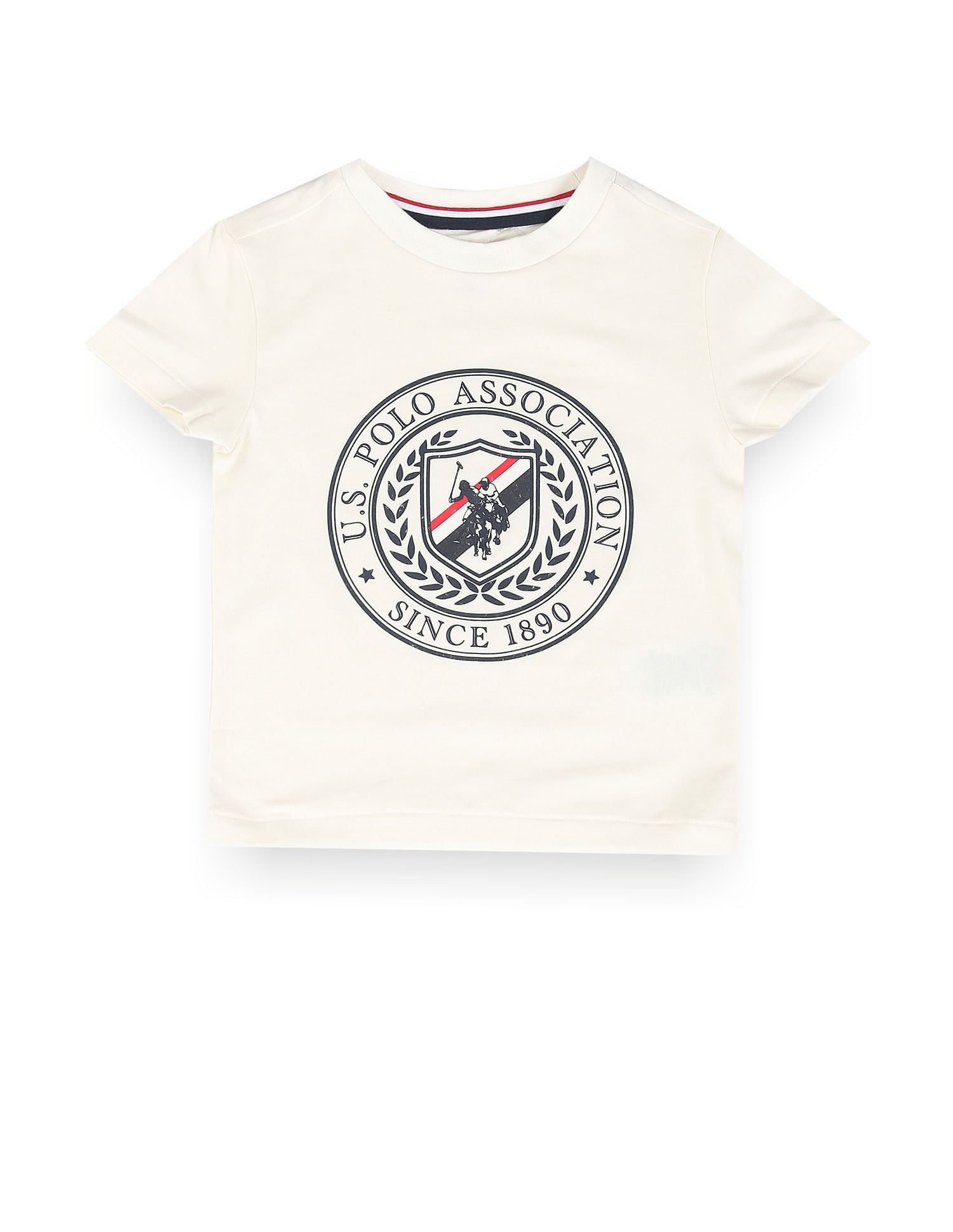 U.S. Polo Assn. Kids Boys Brand Print Cotton T-Shirt