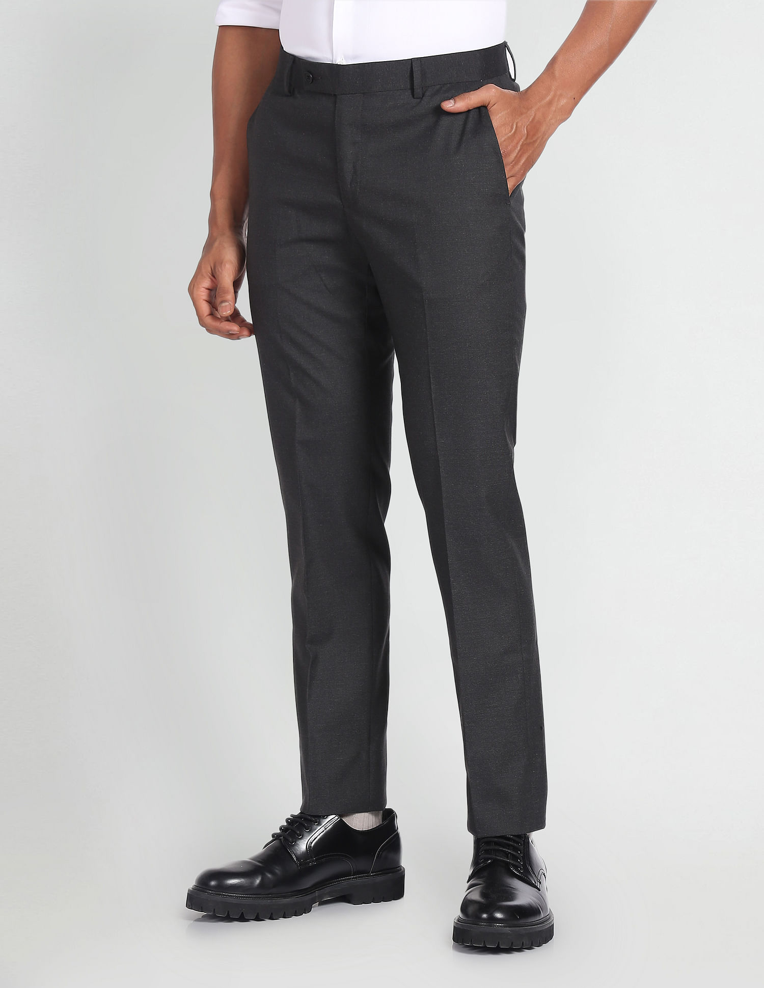 Arrow Solid Tailored Trousers
