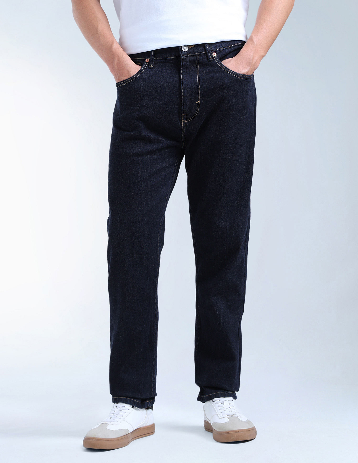 Flying Machine Slash Slim Tapered Rinsed Jeans