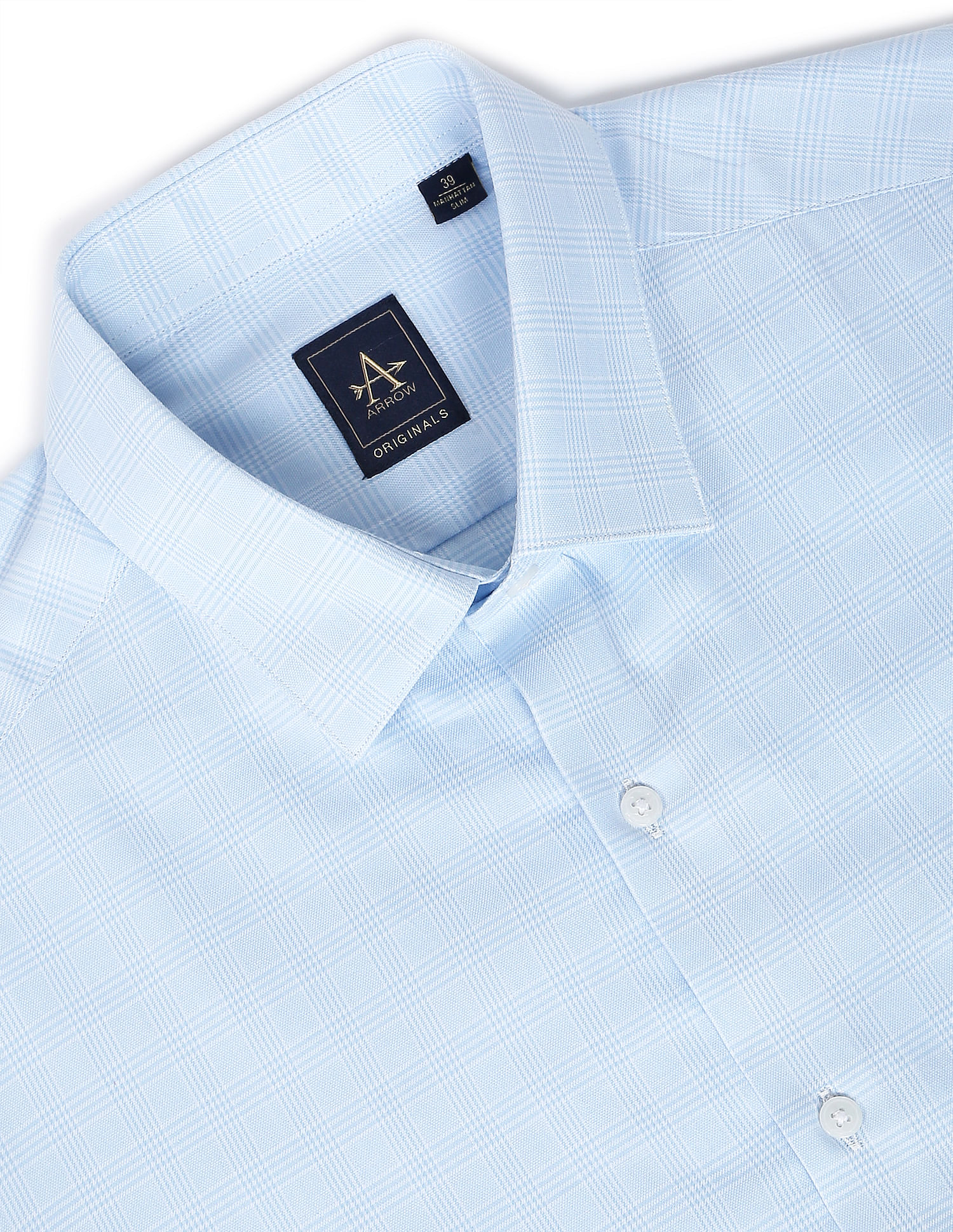 Arrow Glen Check Manhattan Slim Fit Shirt